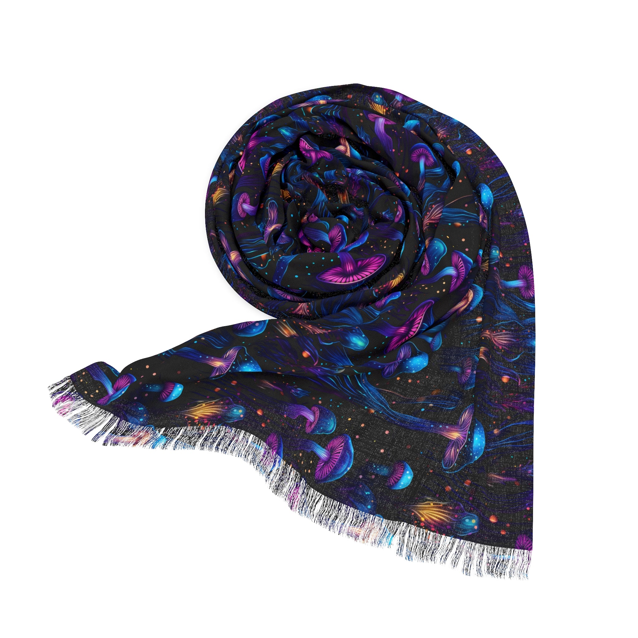 Electric Mushroom Dream Light Rave Scarf