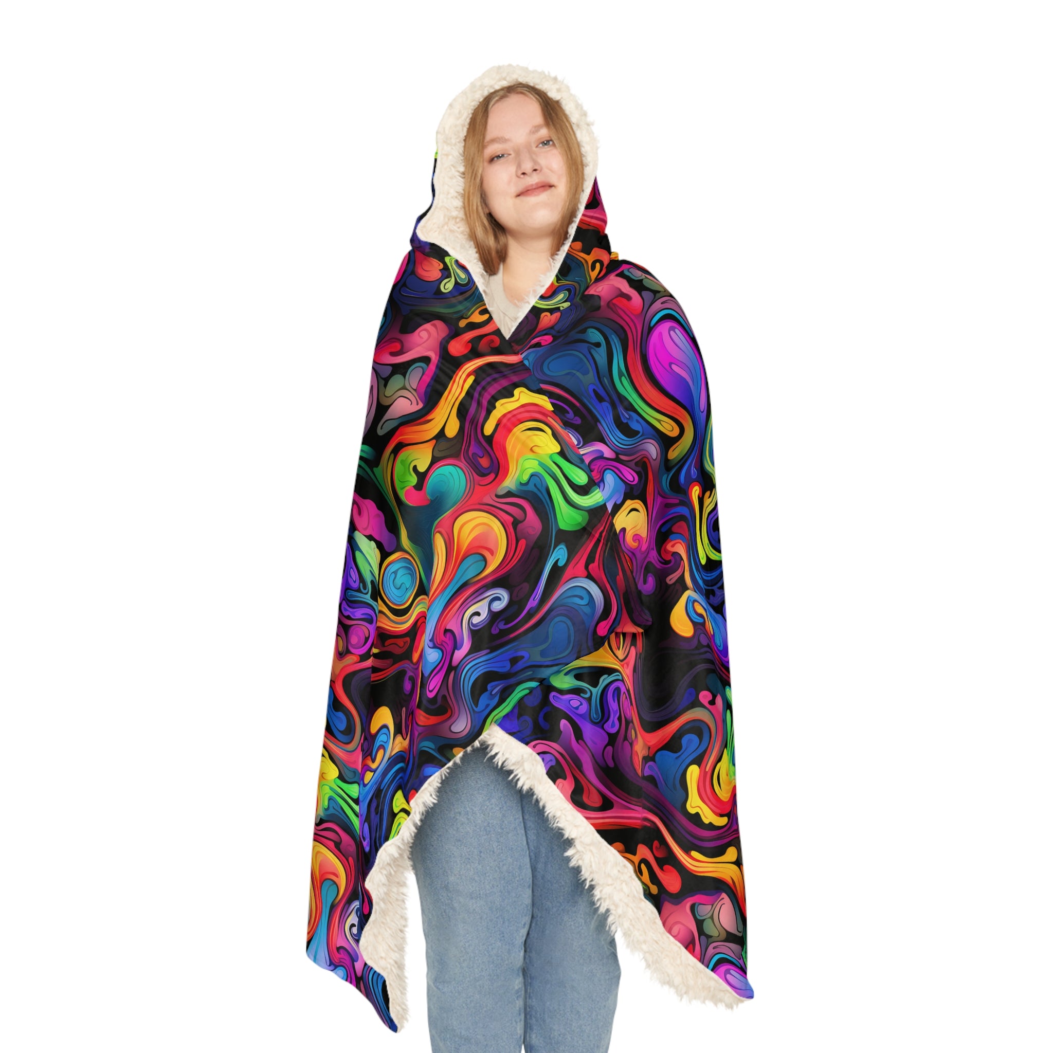 Psychedelic Whirlwind Snuggle Blanket