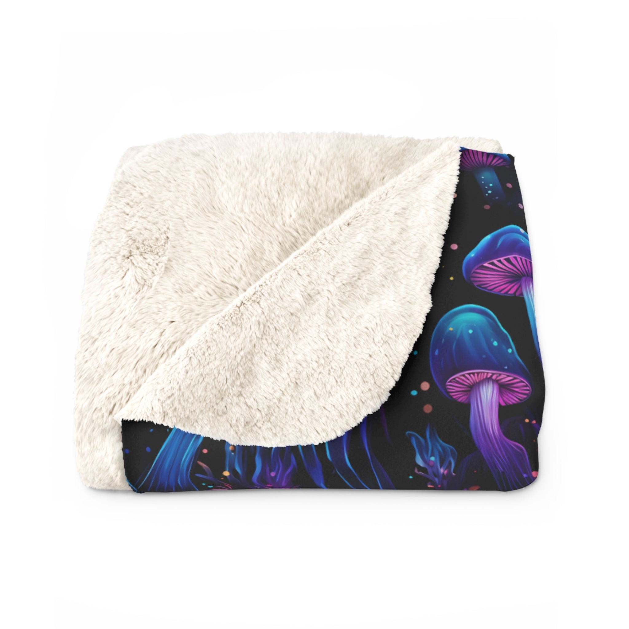 Electric Mushroom Dream Fleece Blanket