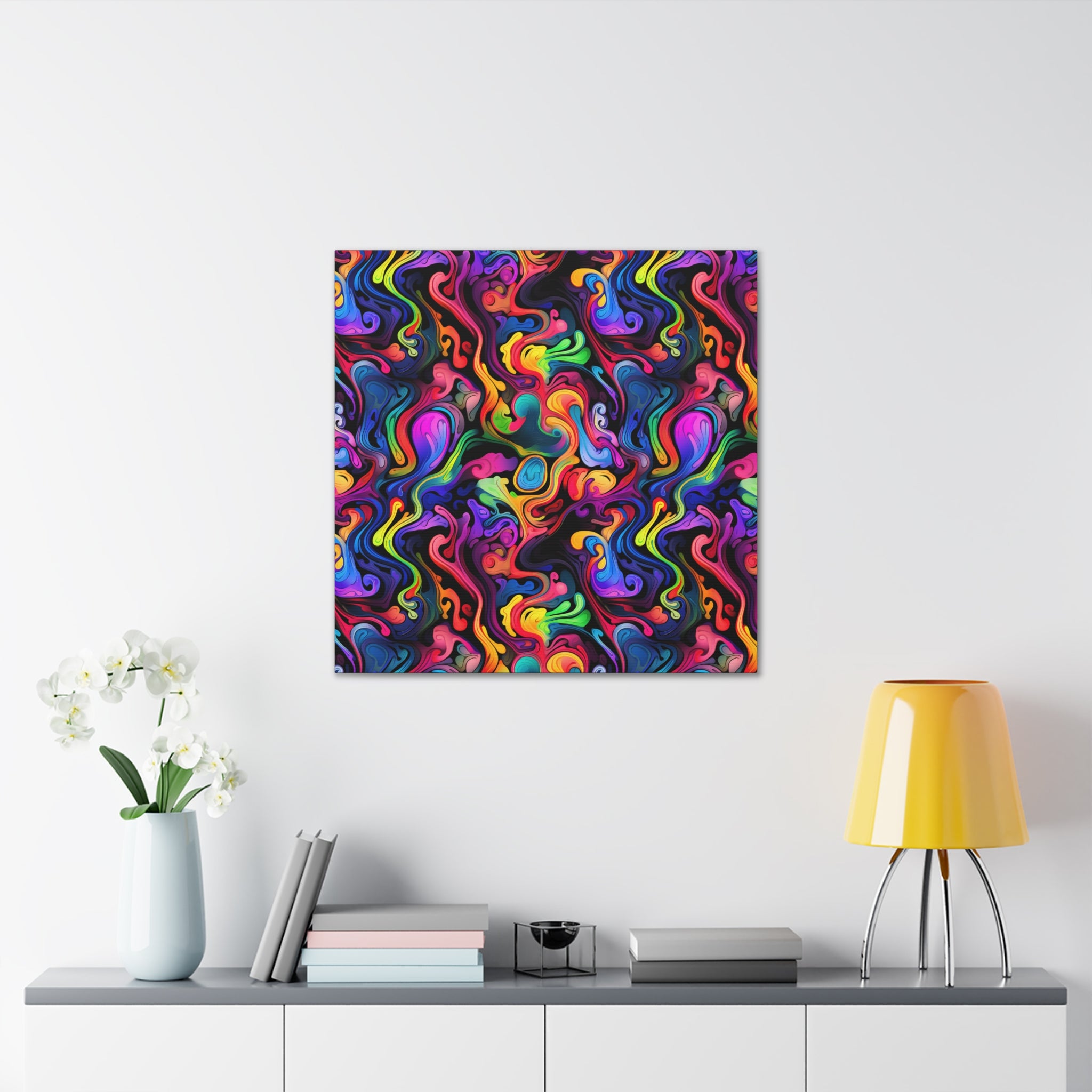 Psychedelic Whirlwind Canvas Print Art