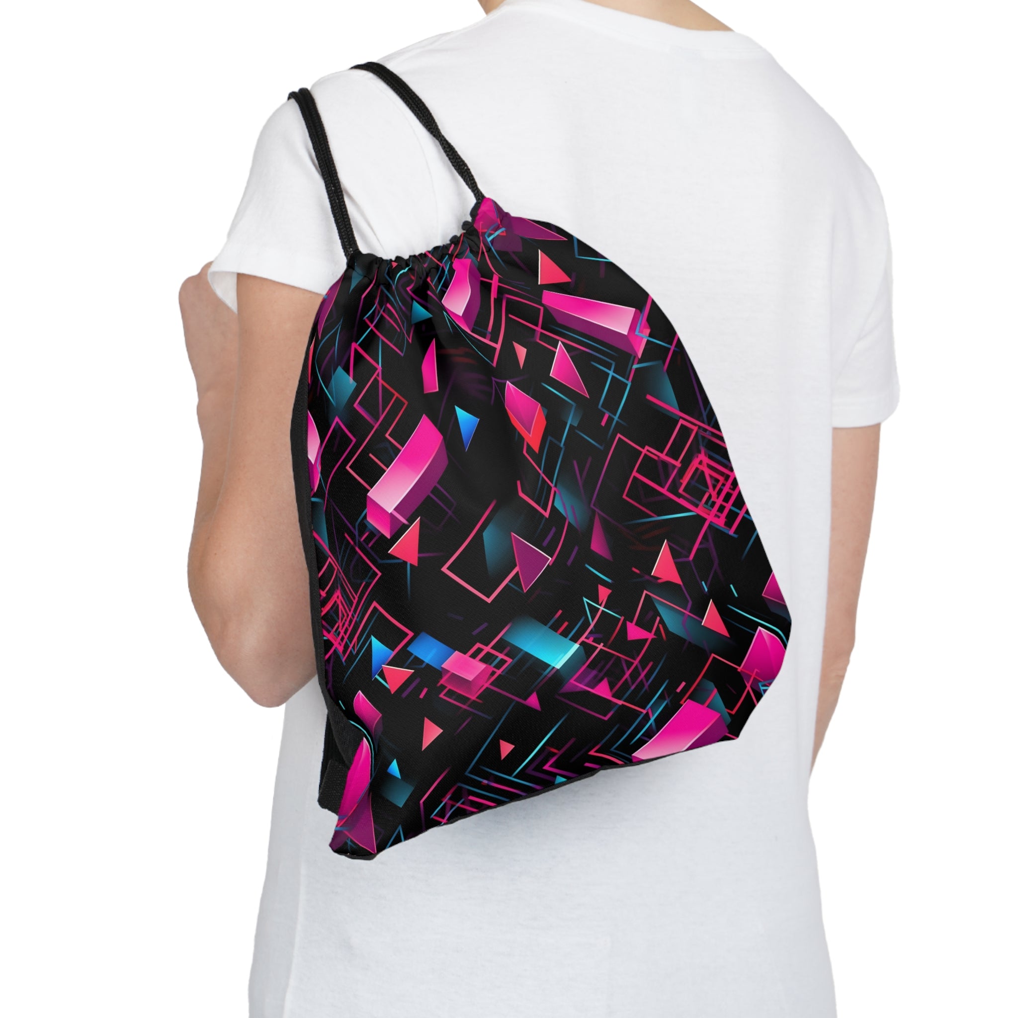 Neon Nova Drawstring Bag