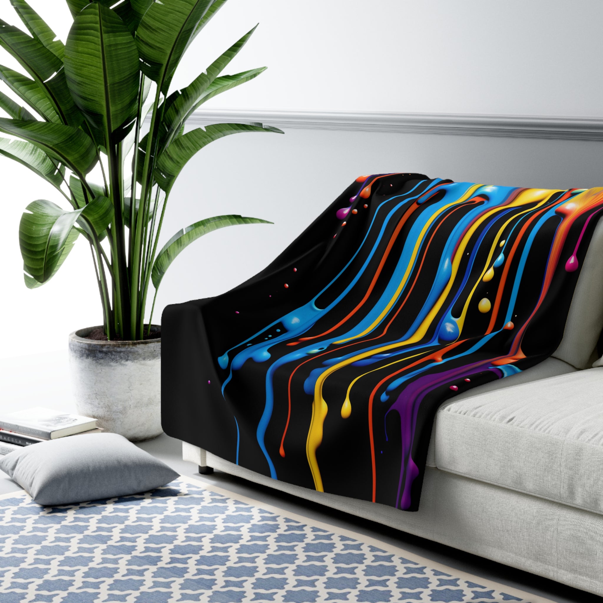 Color Melter Fleece Blanket