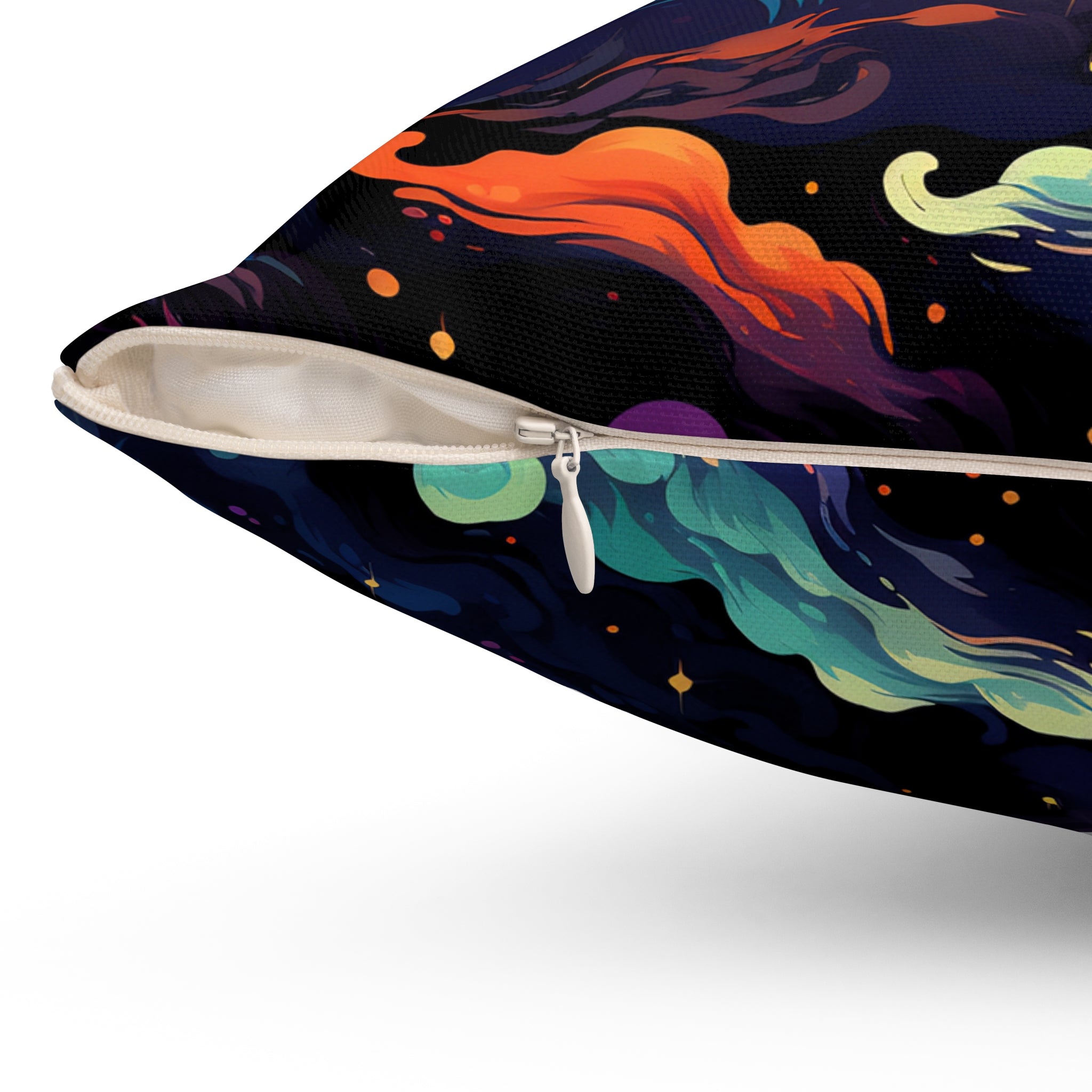 Chromatic Clouds Square Pillow