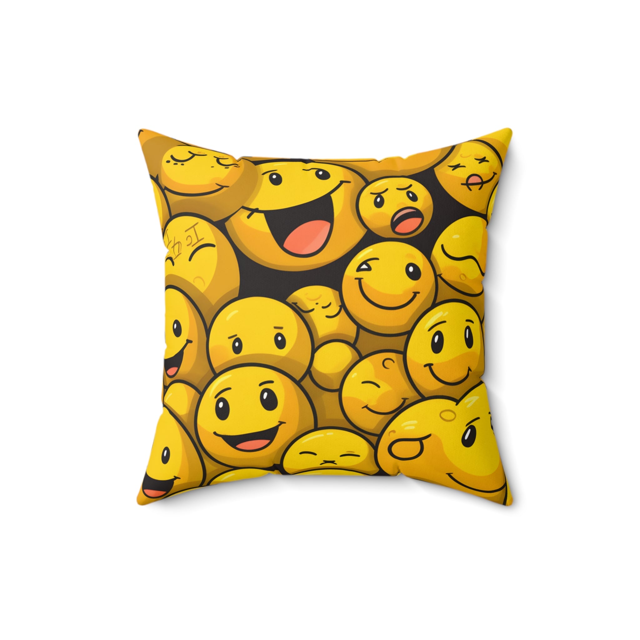 Smiley Shuffle Square Pillow