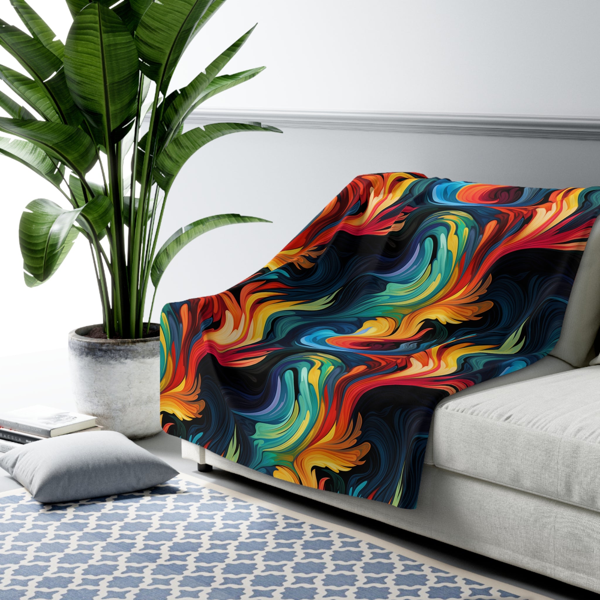 Technicolor Tranquility Fleece Blanket