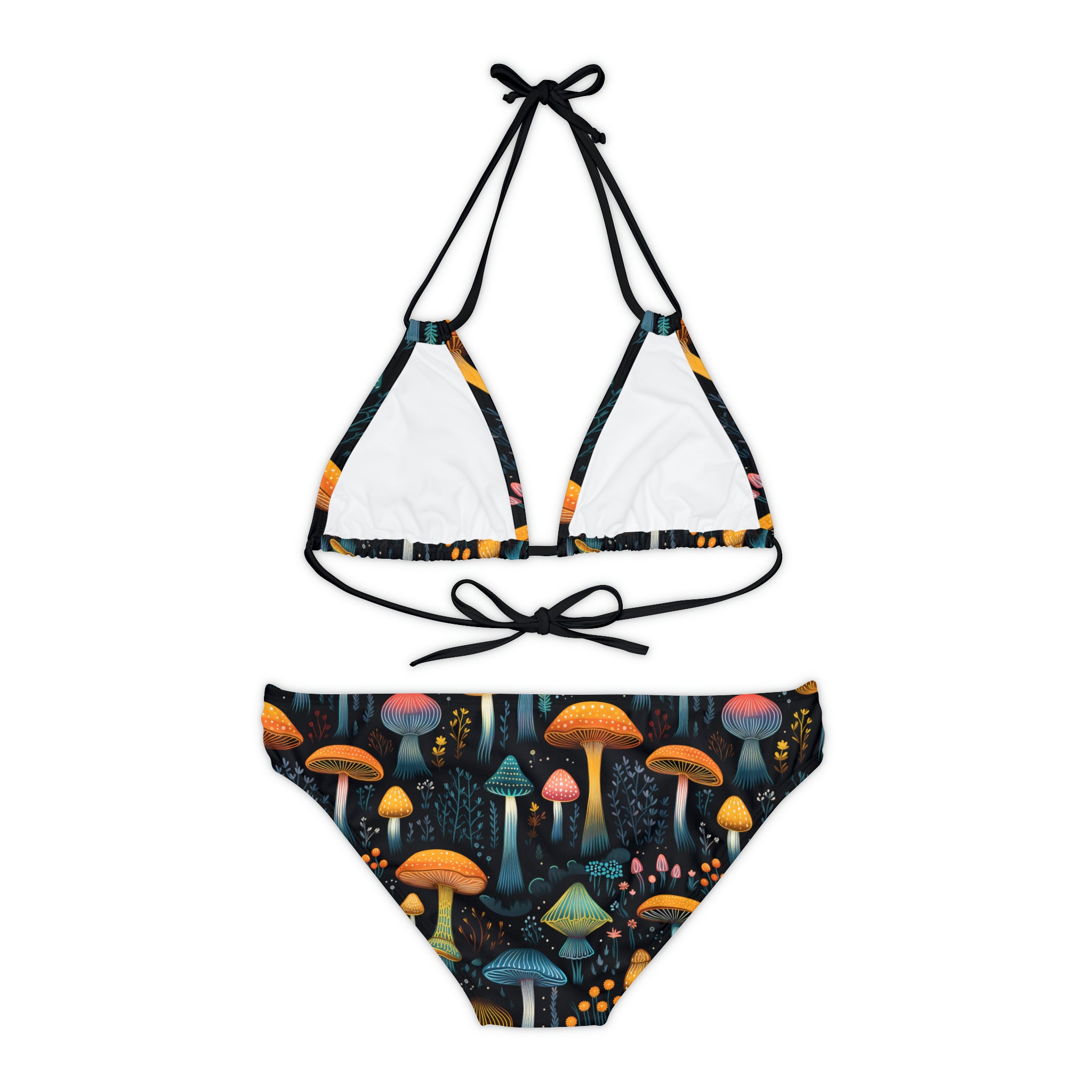 Hypnotic Fungal Fantasy Strap Bikini Set