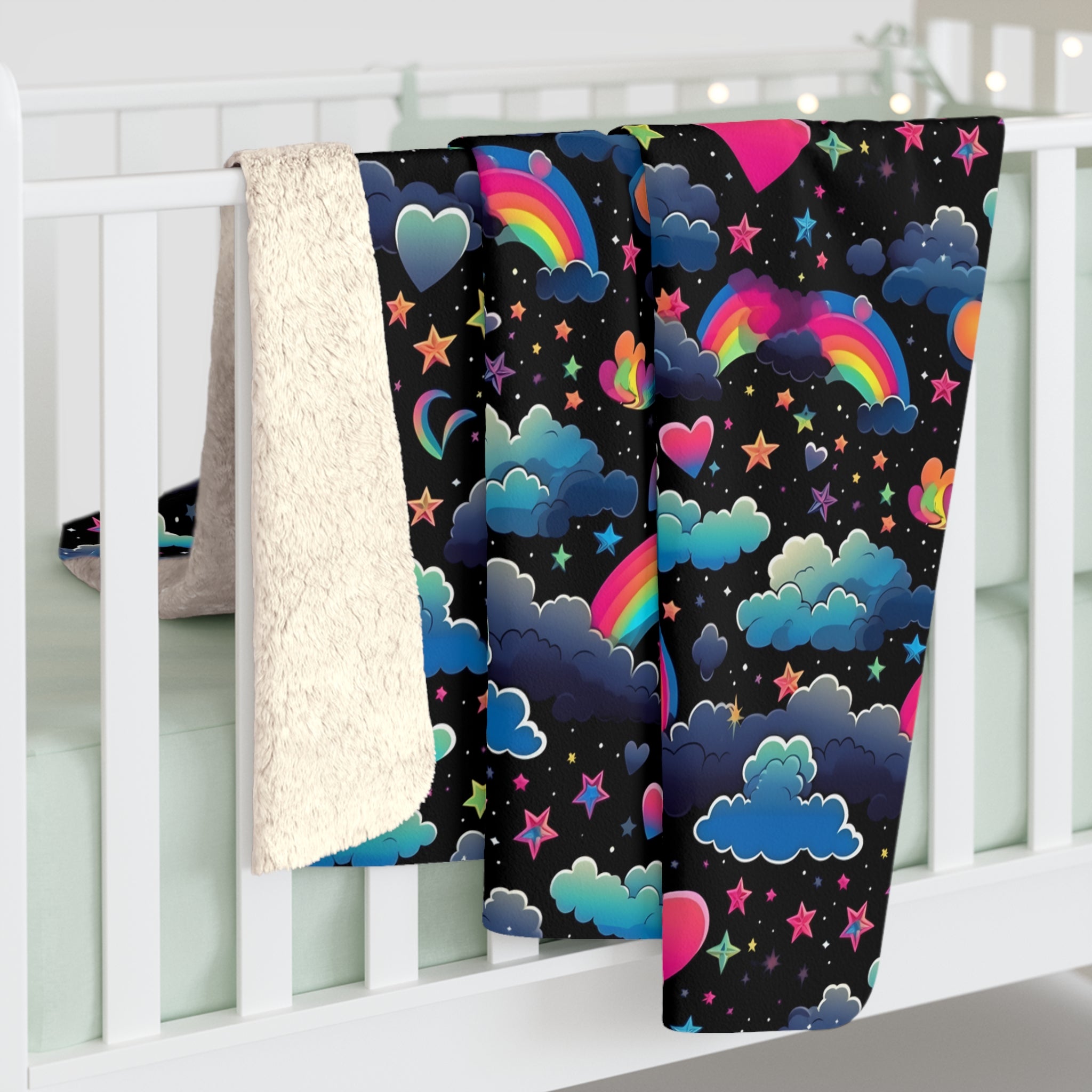 Rainbow Affection Fleece Blanket