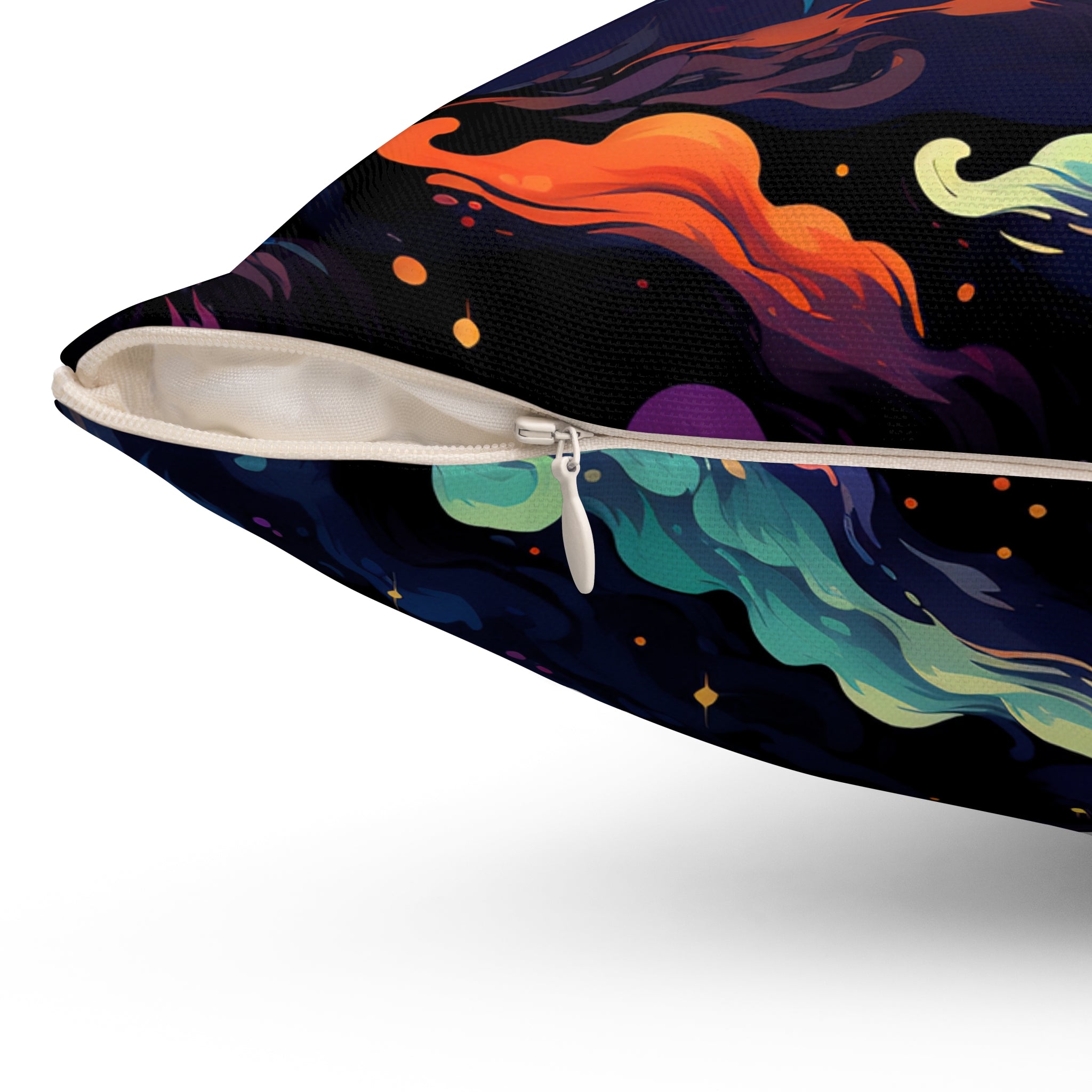 Chromatic Clouds Square Pillow