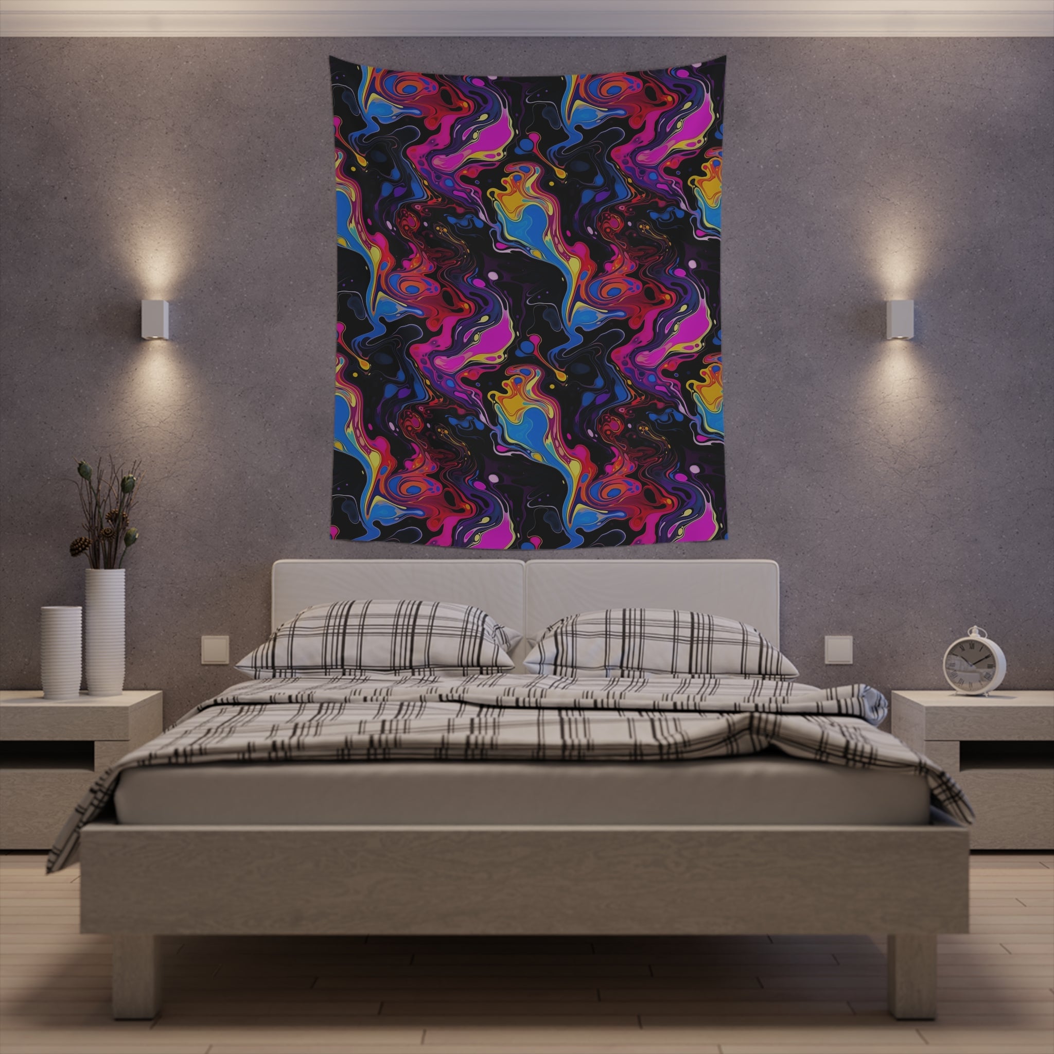 Trance Tornado Printed Wall Tapestry