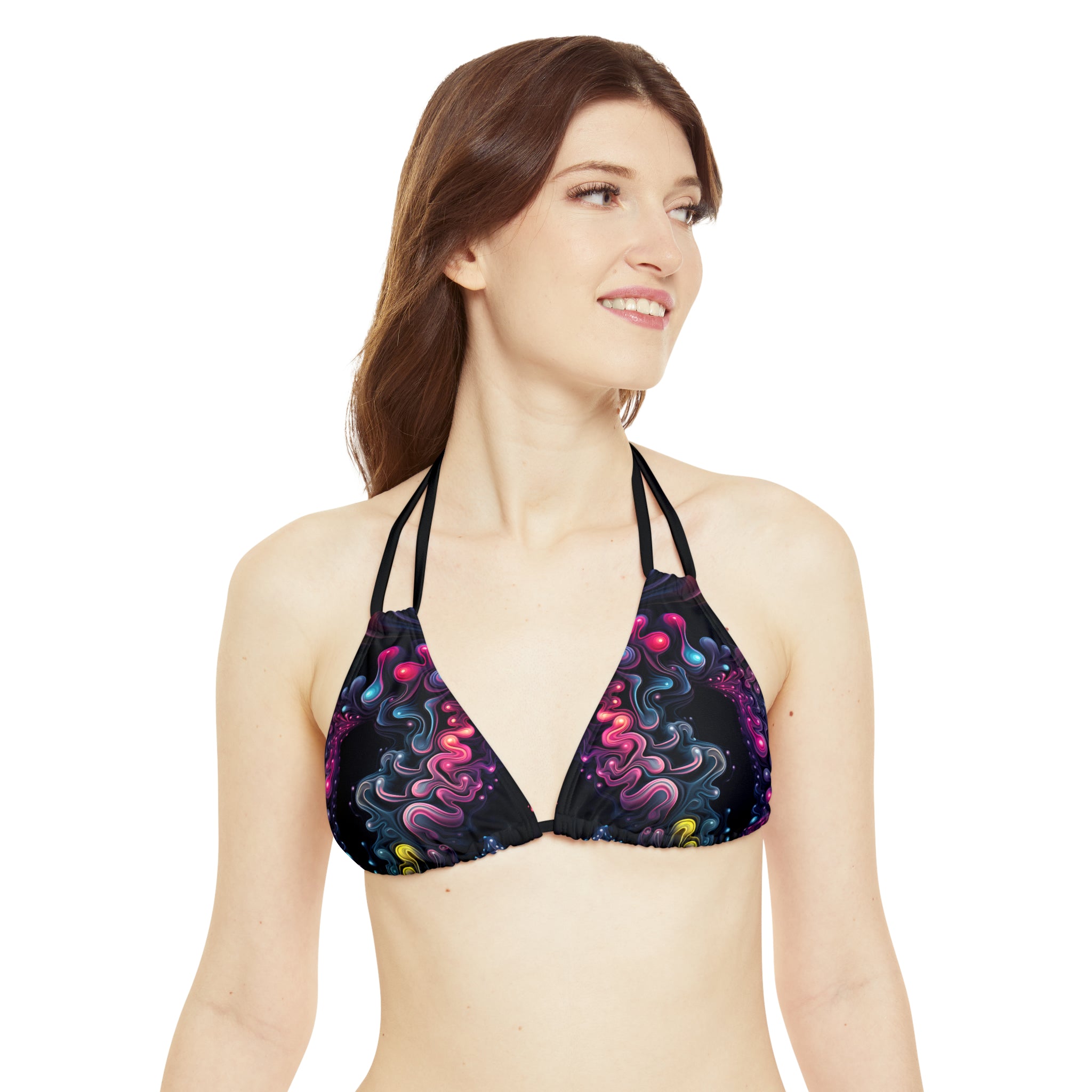 Kaleidoscopic Kinesis Strap Bikini Set