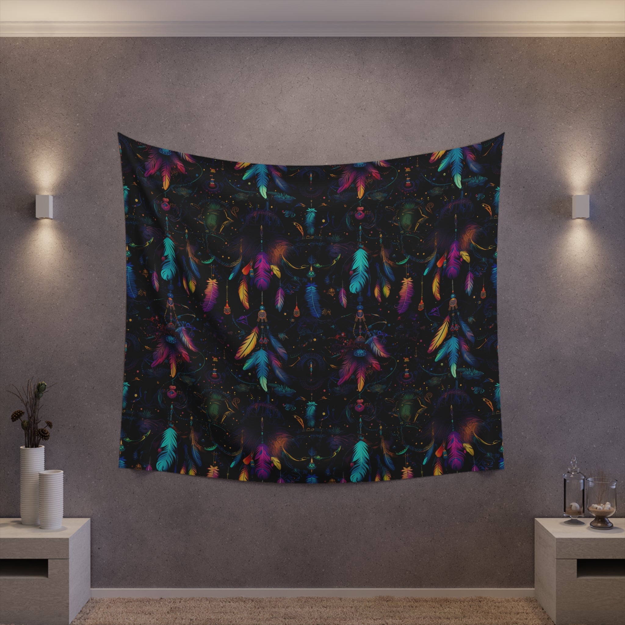 Ethereal Weaving Printed Wall Tapestry