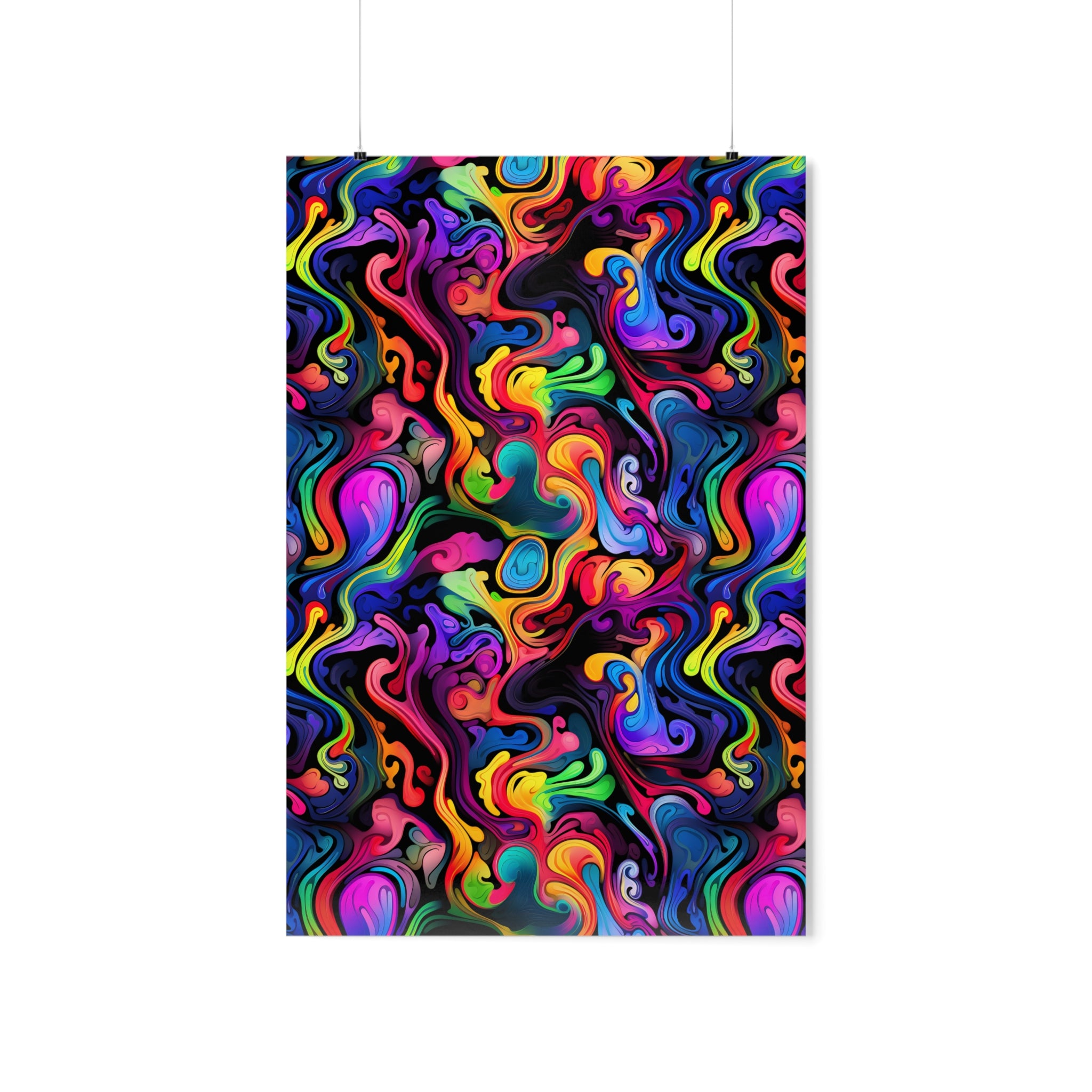 Psychedelic Whirlwind Premium Matte Poster