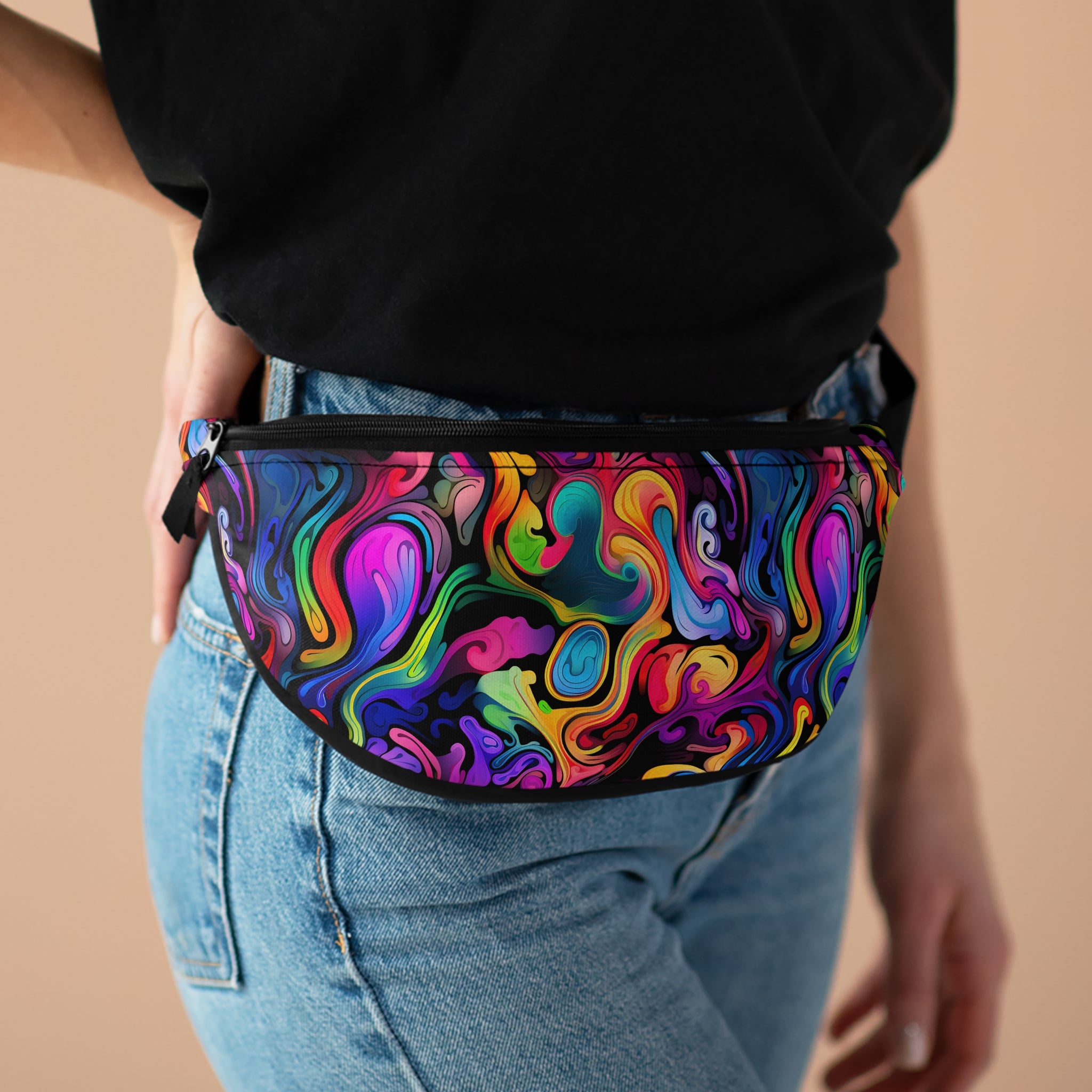 Psychedelic Whirlwind Fanny Pack