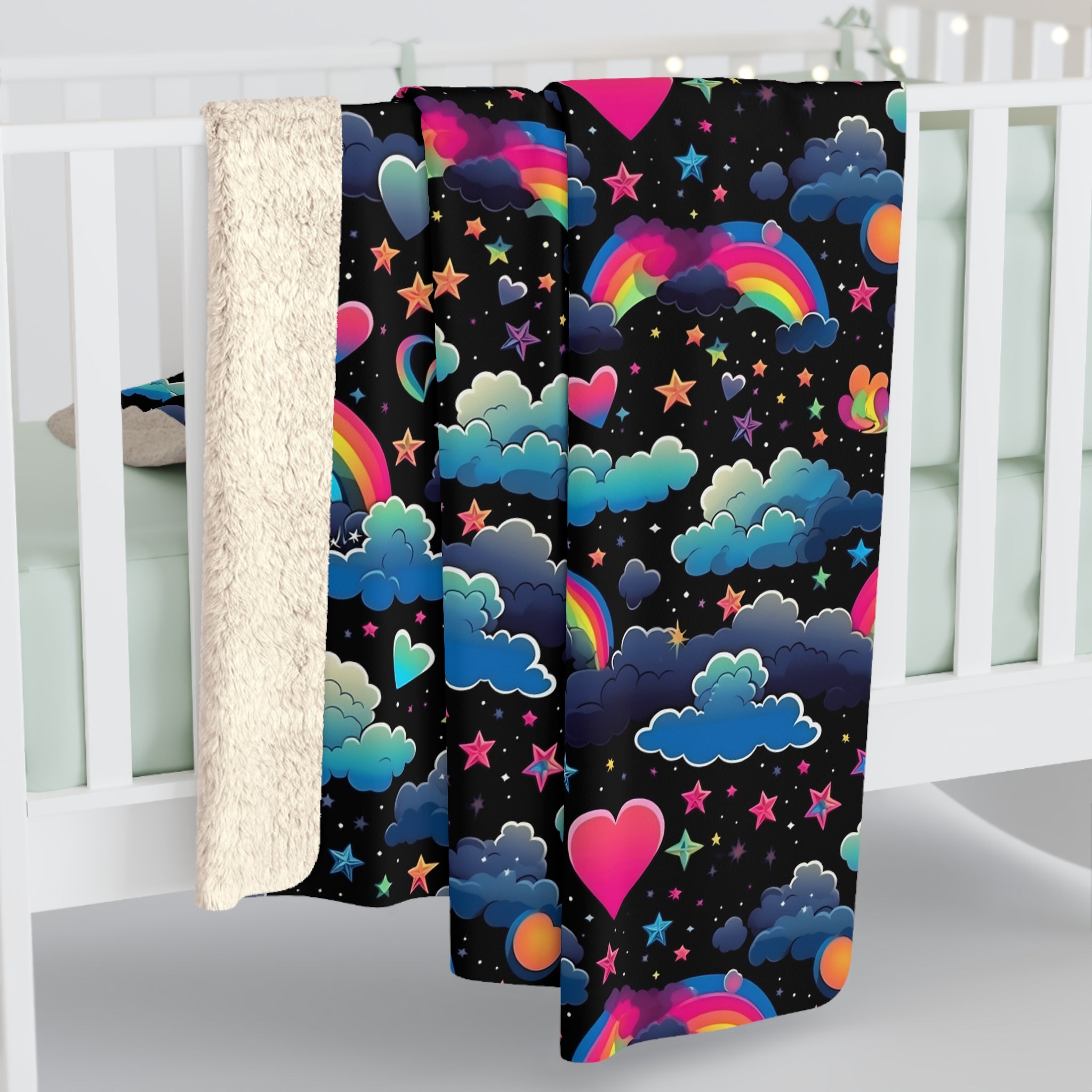 Rainbow Affection Fleece Blanket