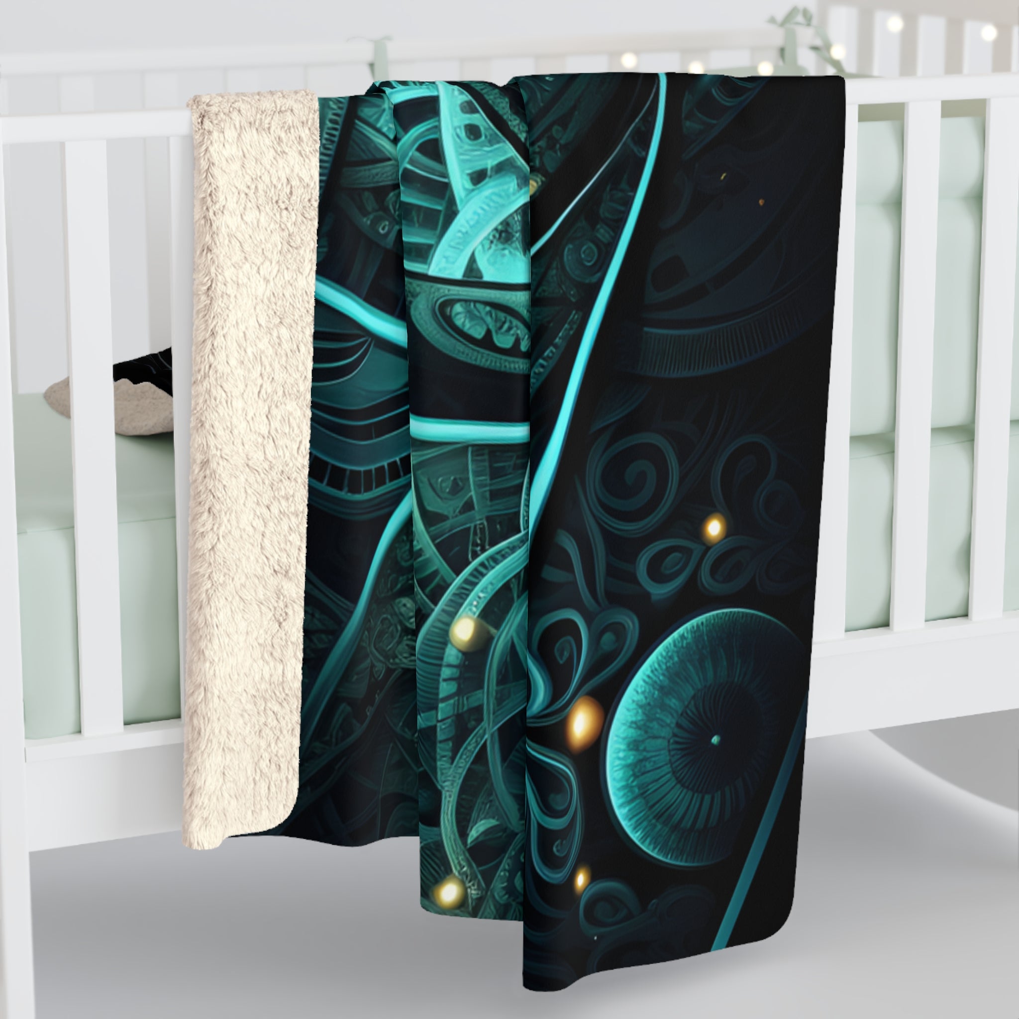 Geometric Enchantment Fleece Blanket