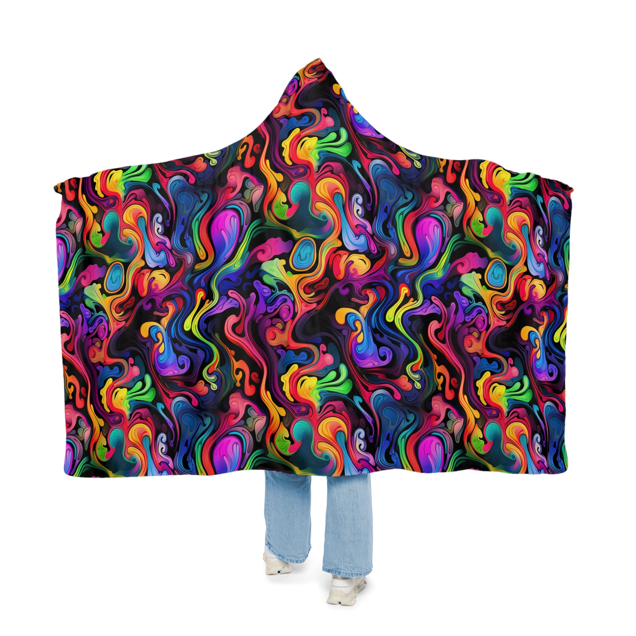 Psychedelic Whirlwind Snuggle Blanket