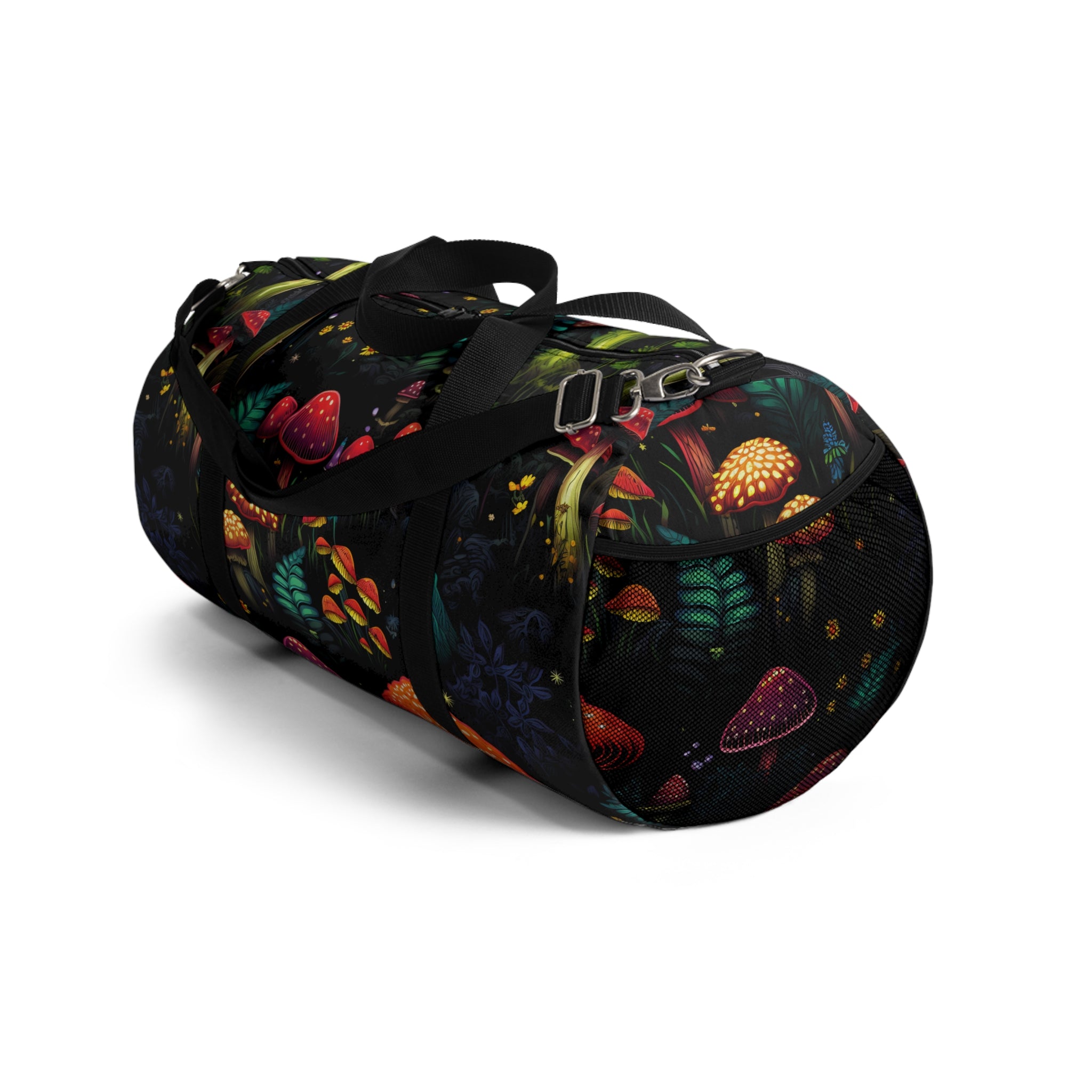 Psychedelic Fungi Frenzy Duffel Bag