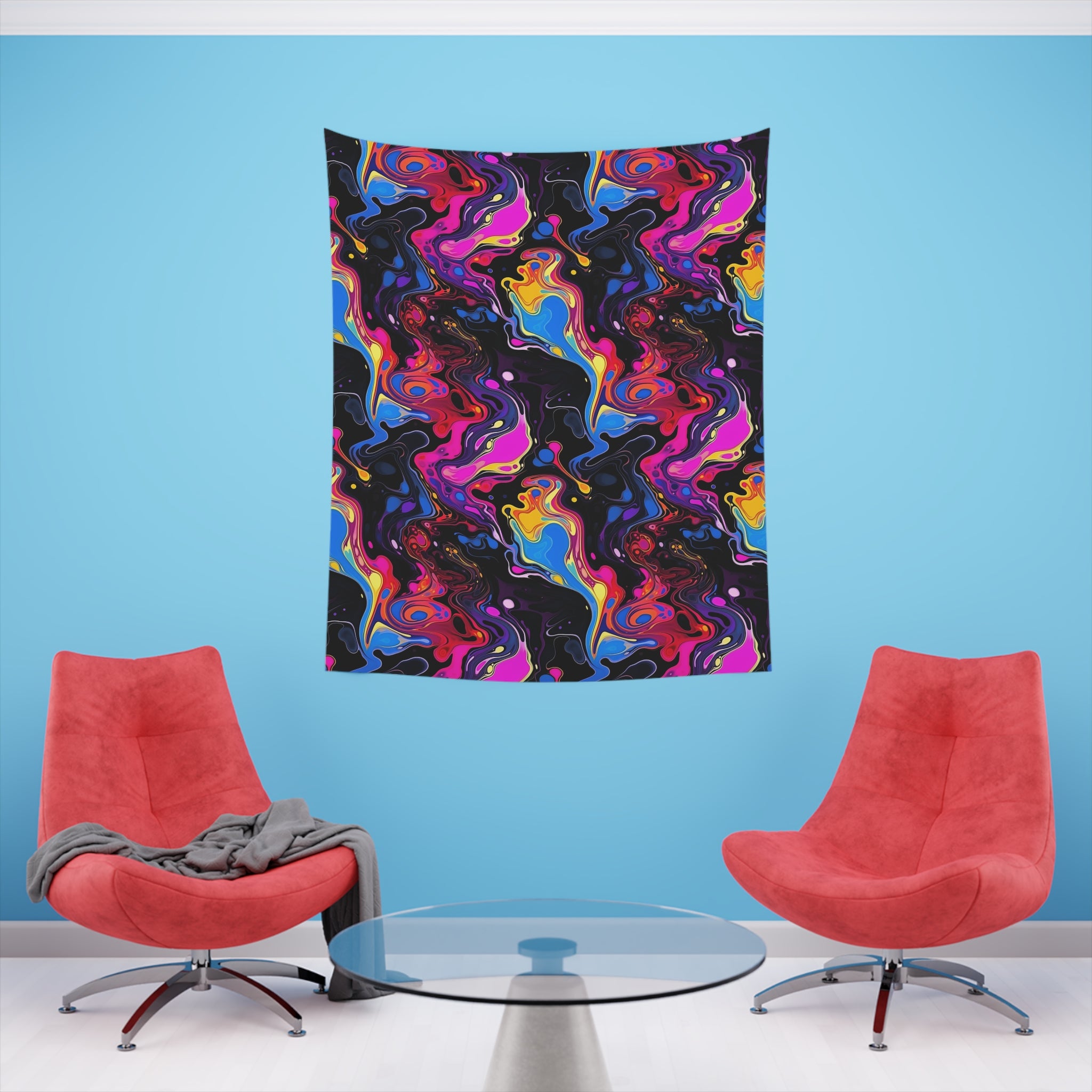 Trance Tornado Printed Wall Tapestry