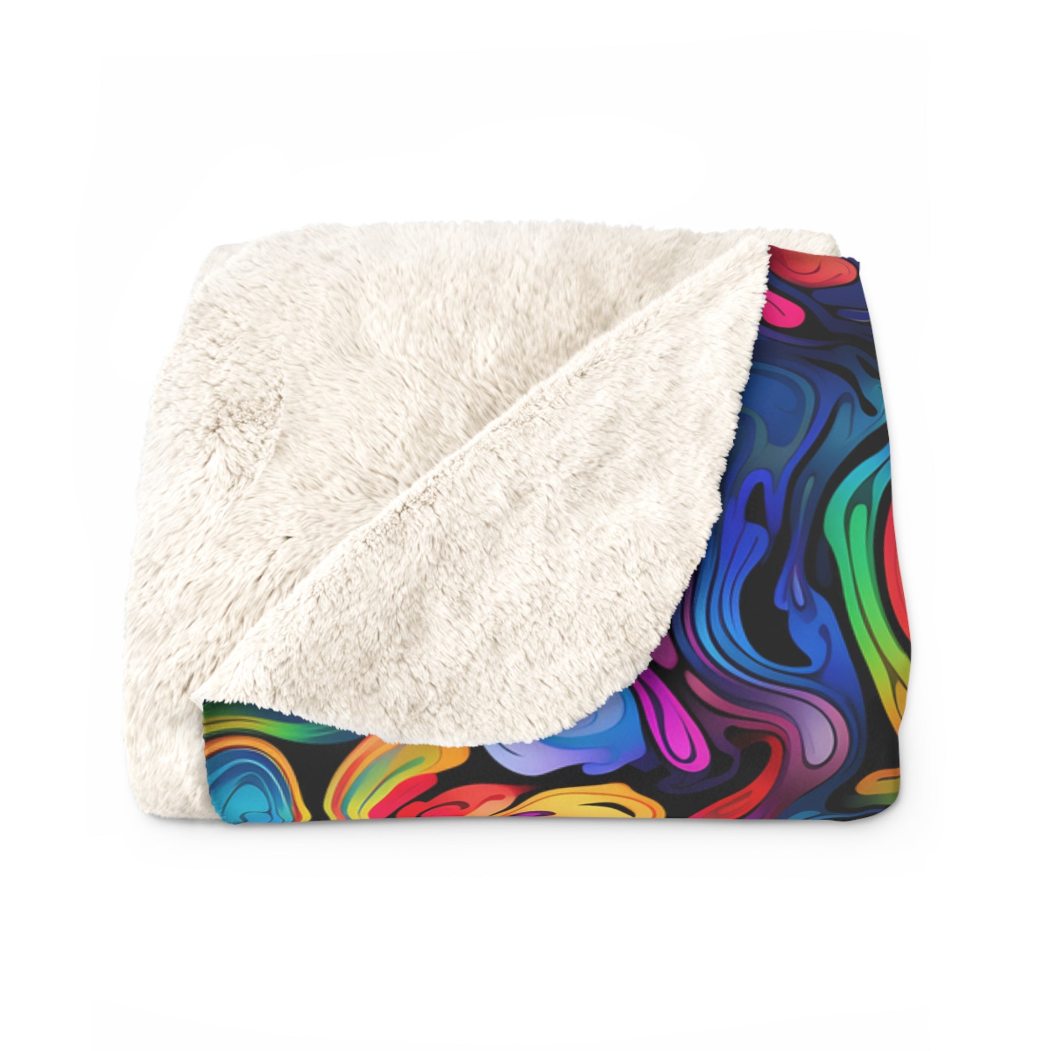 Psychedelic Whirlwind Fleece Blanket