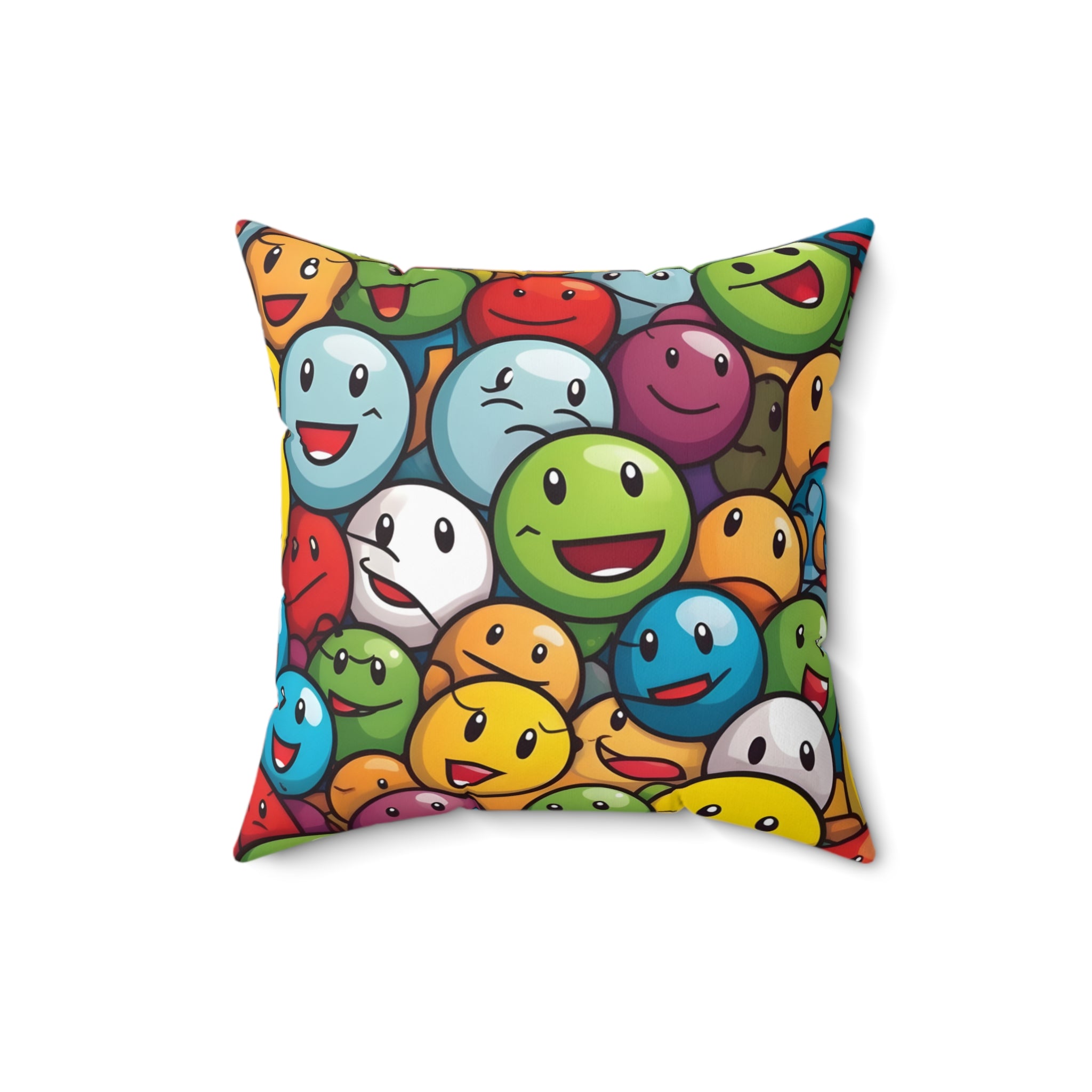 Happy Hopper Square Pillow