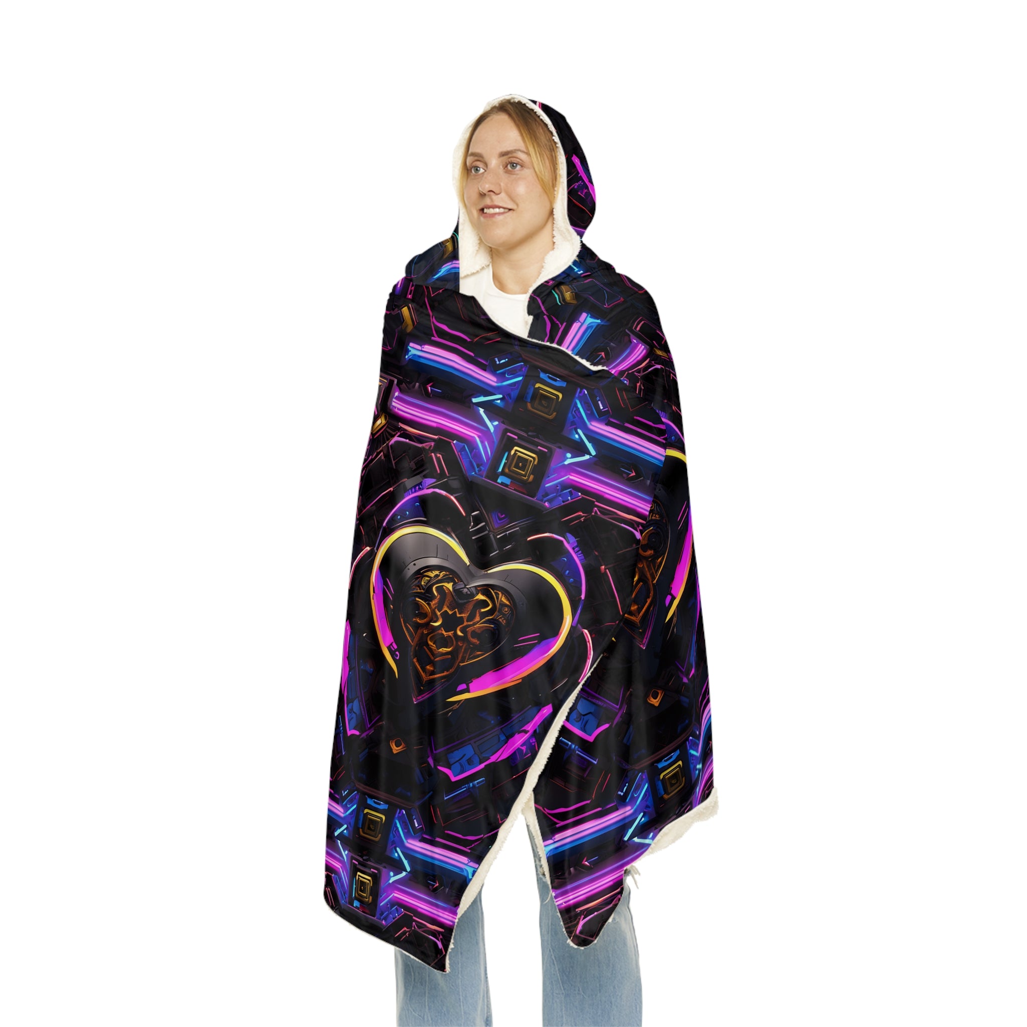 Electric Heart Snuggle Blanket