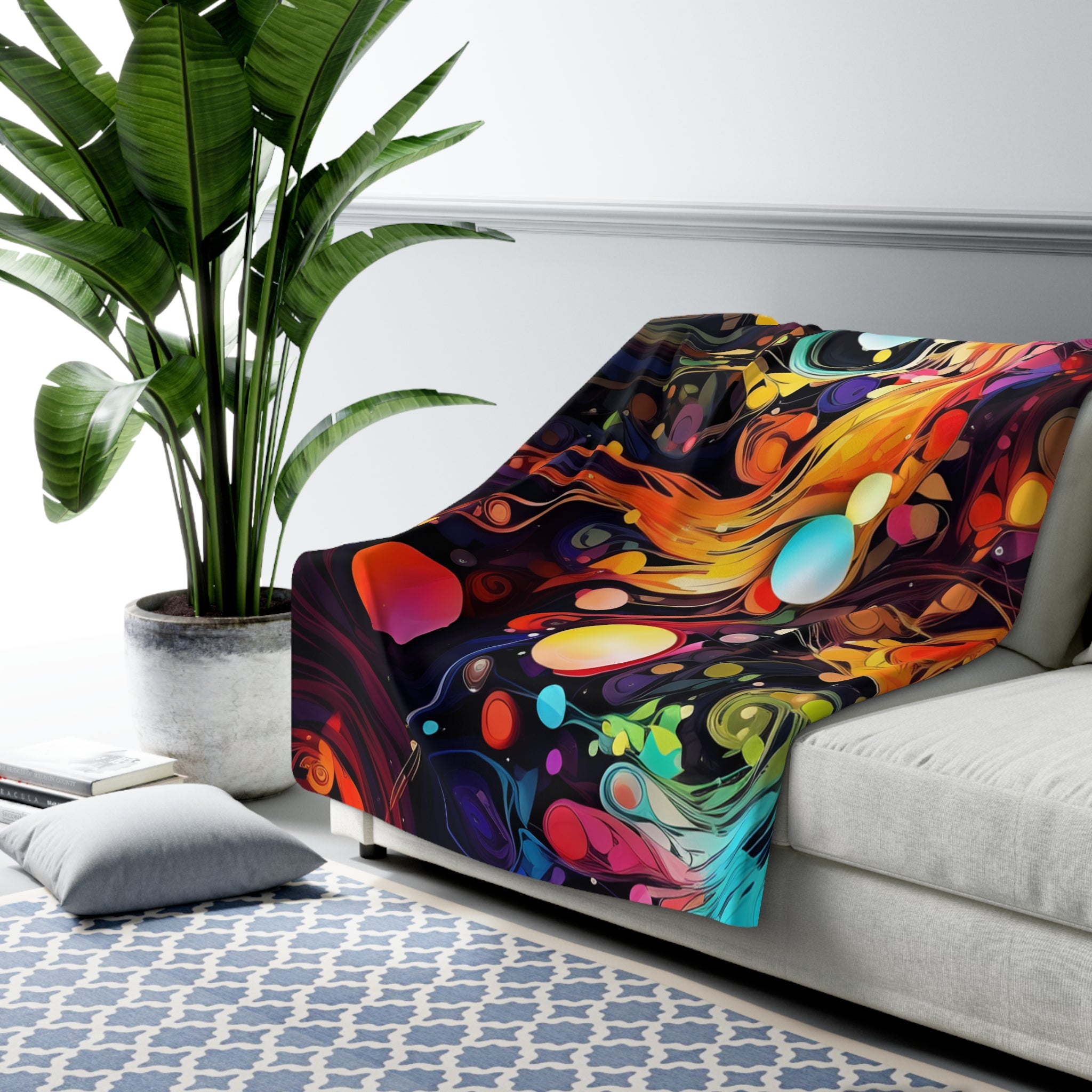 Technicolor Trip Fleece Blanket