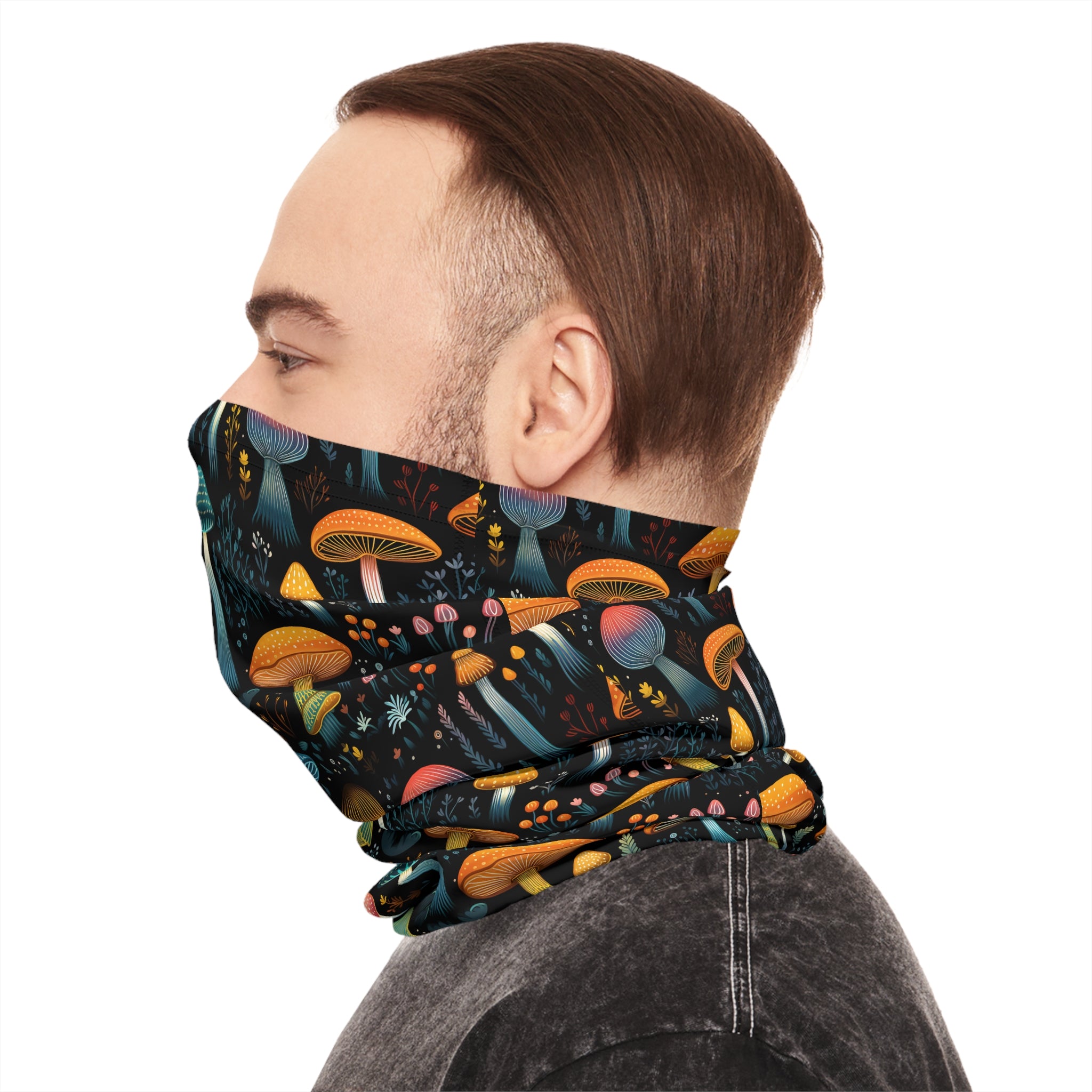 Hypnotic Fungal Fantasy Bandana Rave Mask