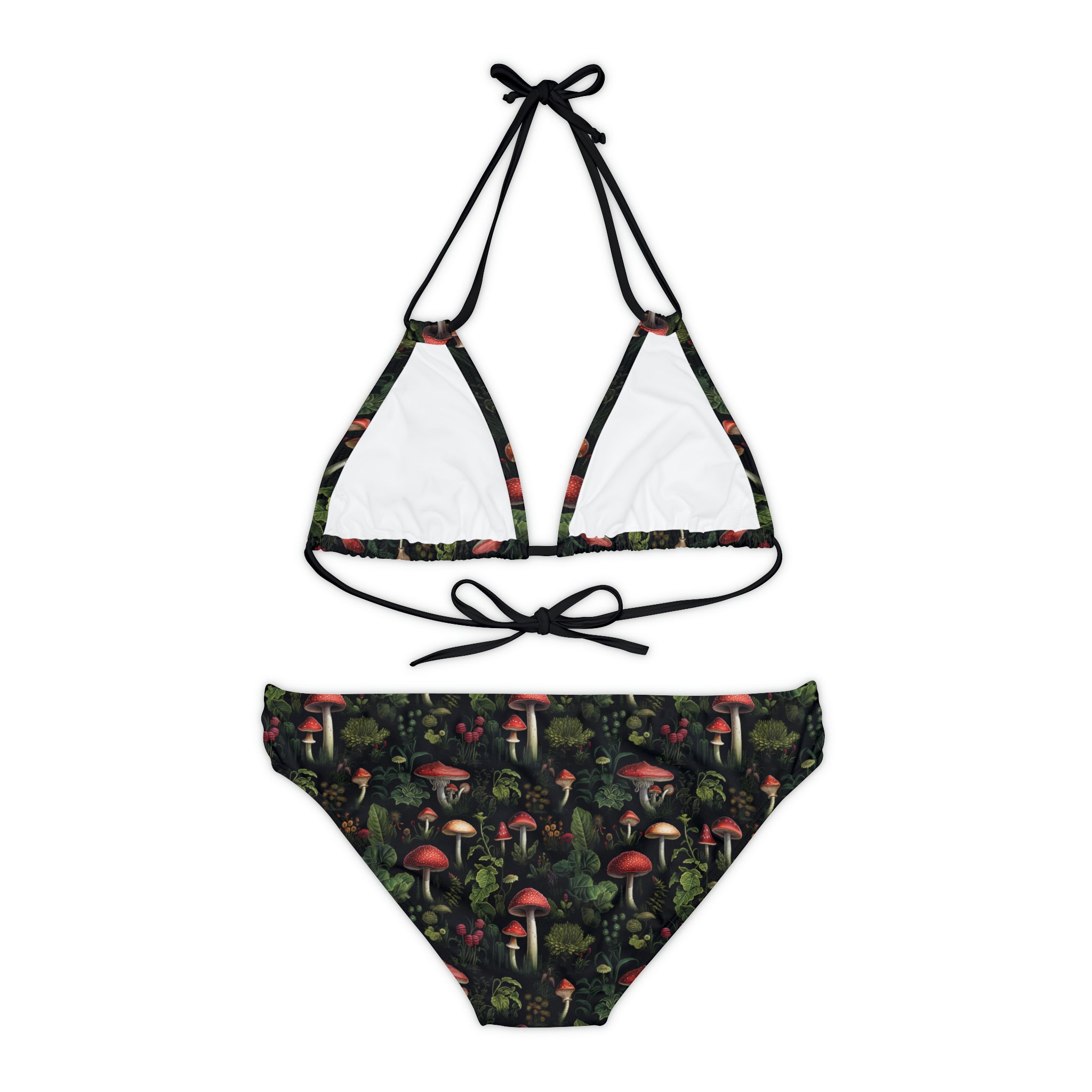 Psychedelic Pizzazz Caps Strap Bikini Set