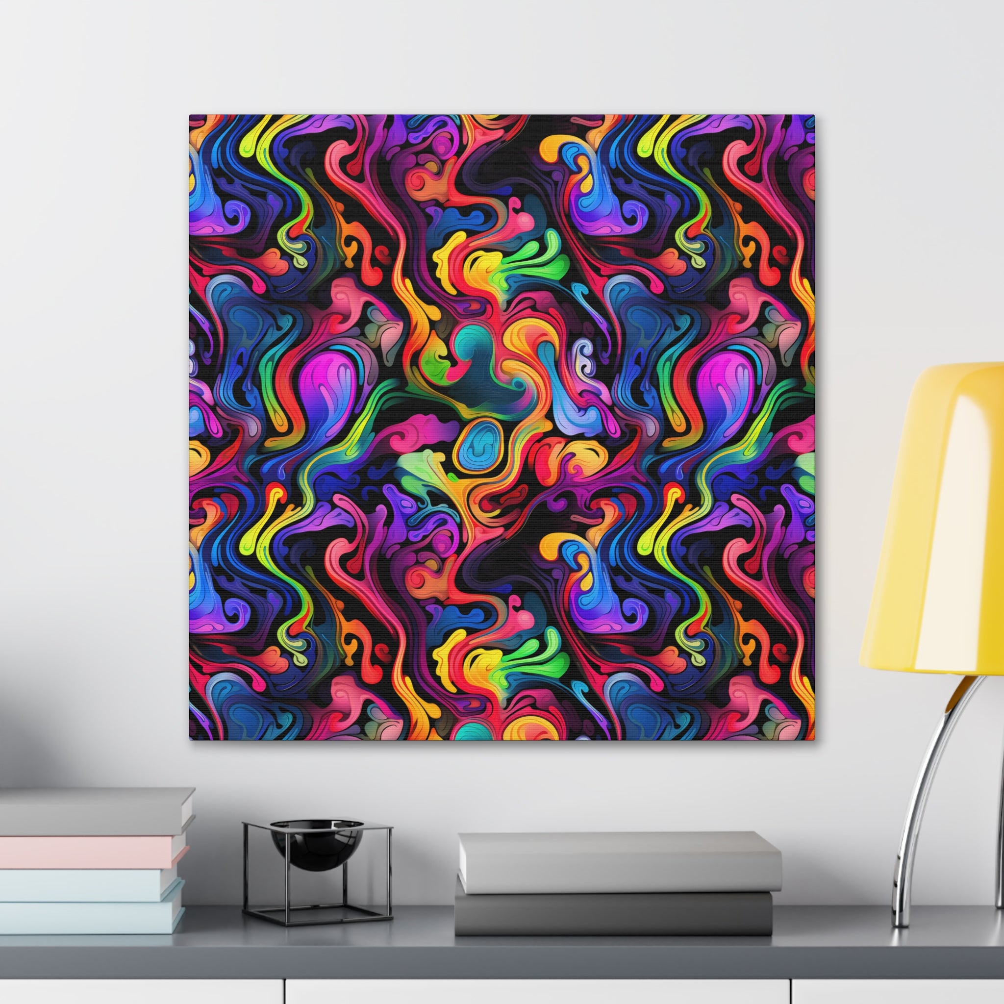 Psychedelic Whirlwind Canvas Print Art