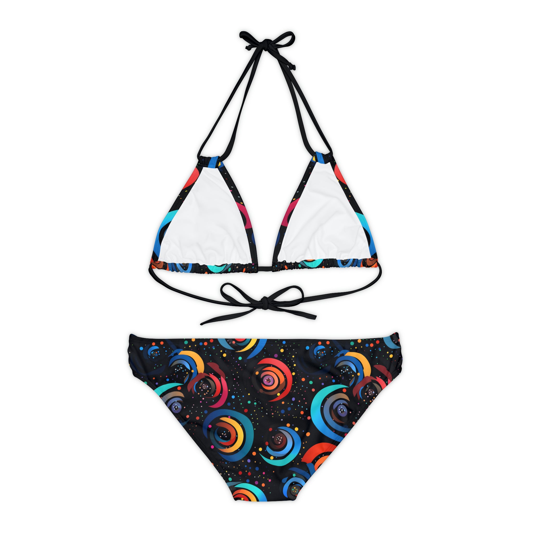 Spiral Spectrum Strap Bikini Set