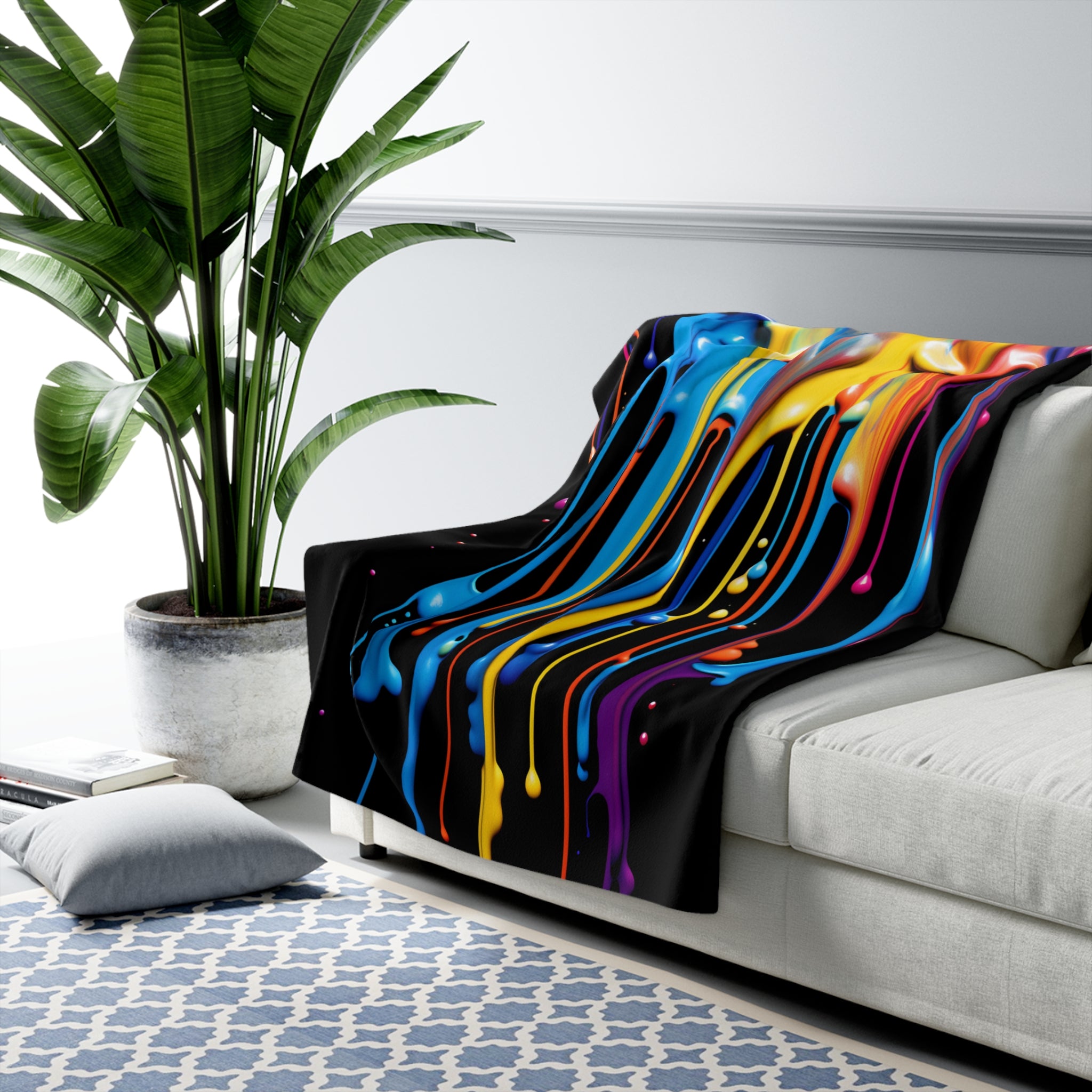 Color Melter Fleece Blanket