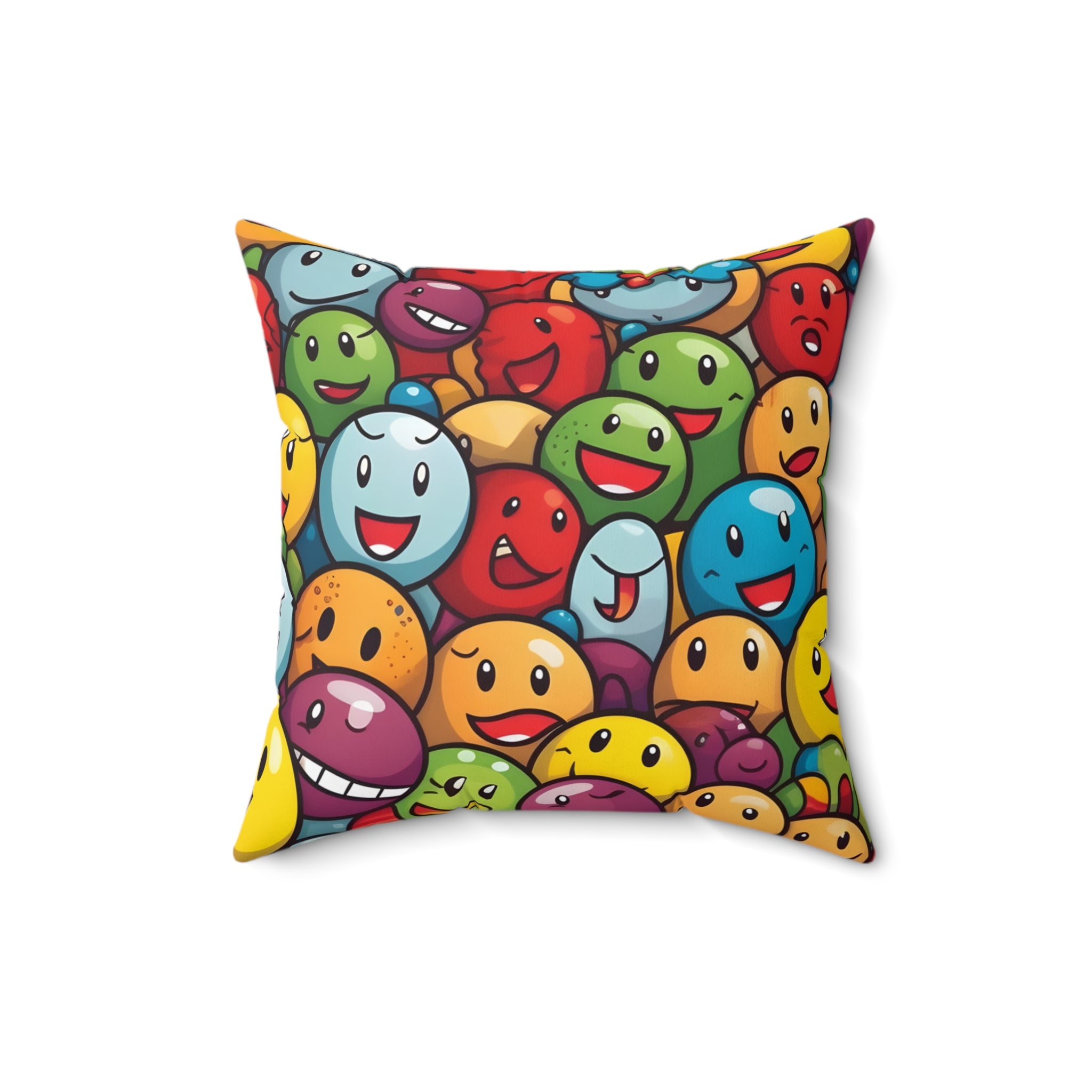 Happy Hopper Square Pillow