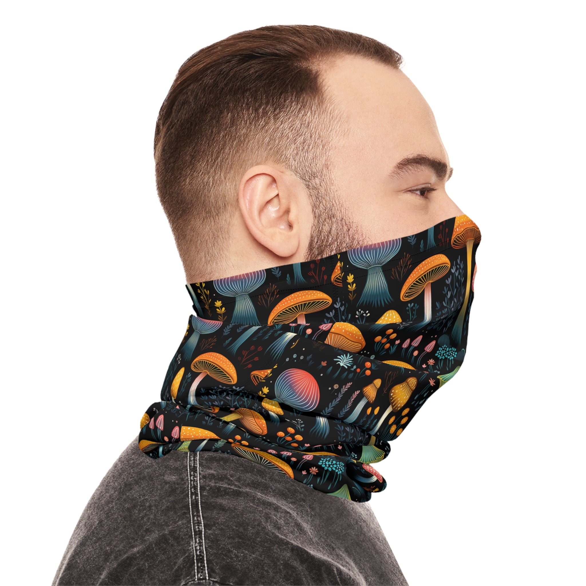 Hypnotic Fungal Fantasy Bandana Rave Mask