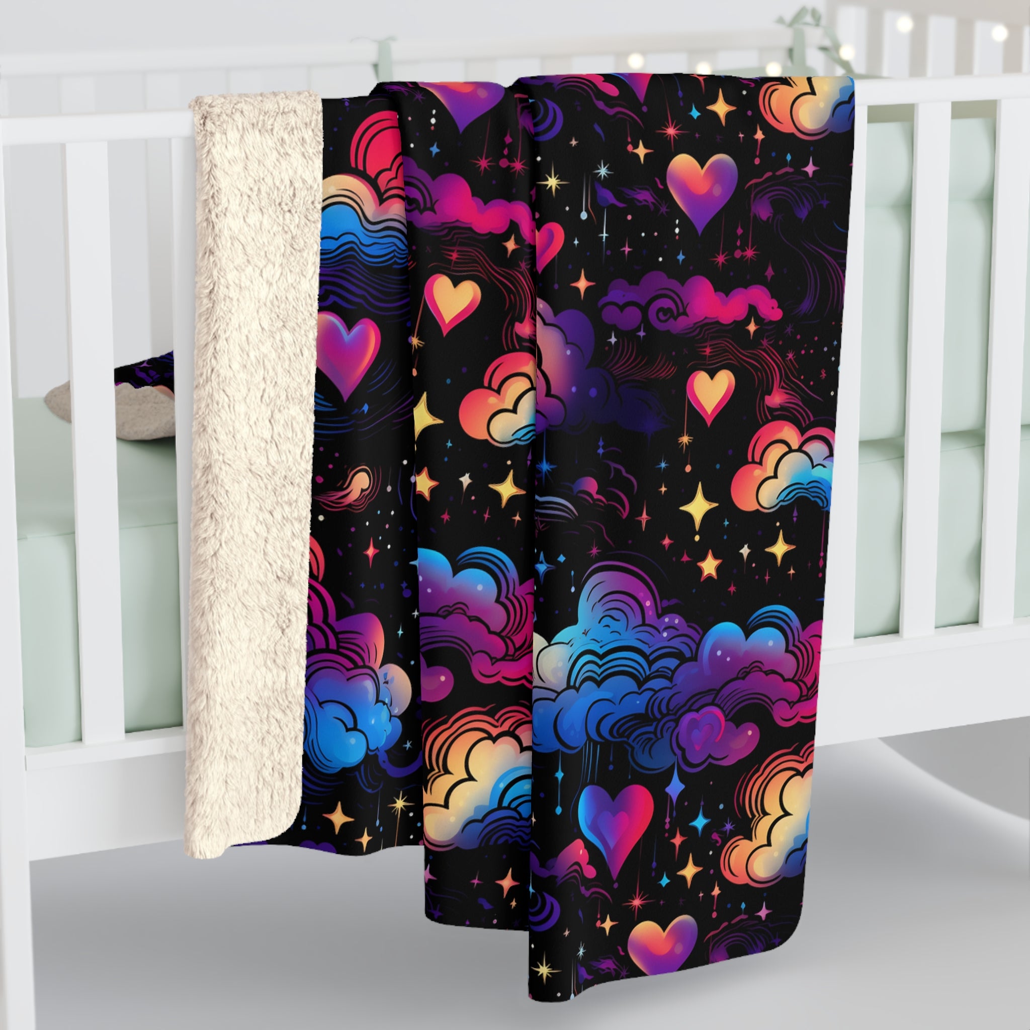 Twilight Heartglow Fleece Blanket