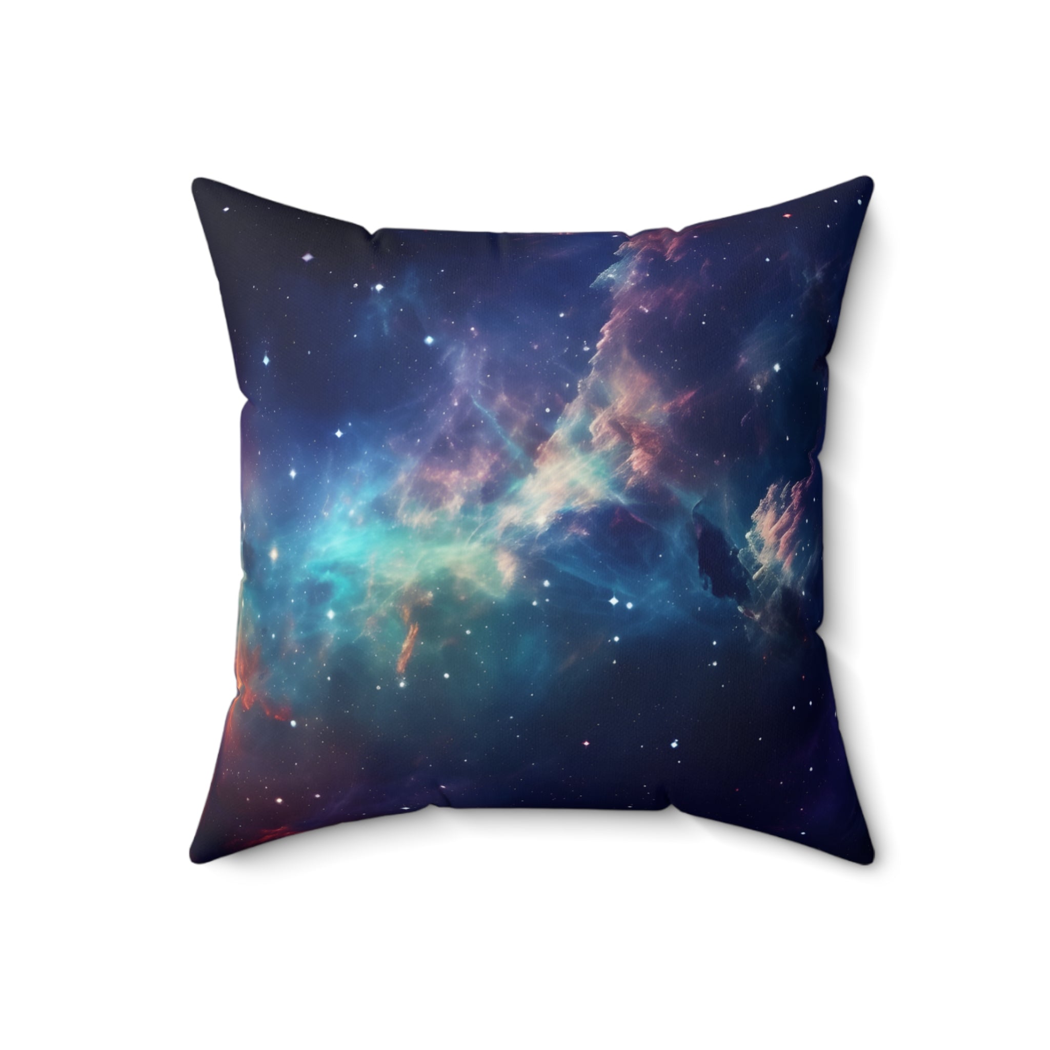 Galactic Glimmer Square Pillow