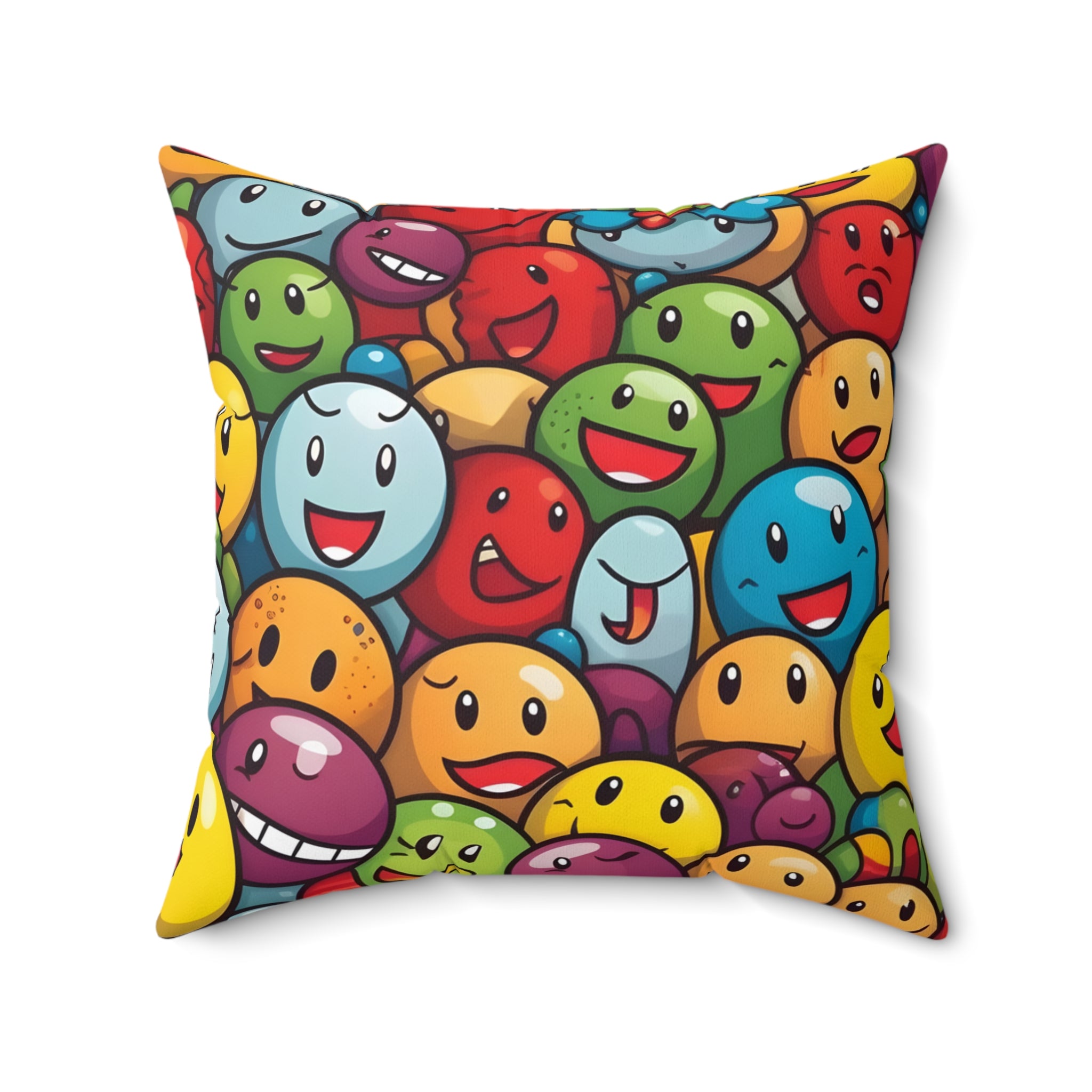 Happy Hopper Square Pillow