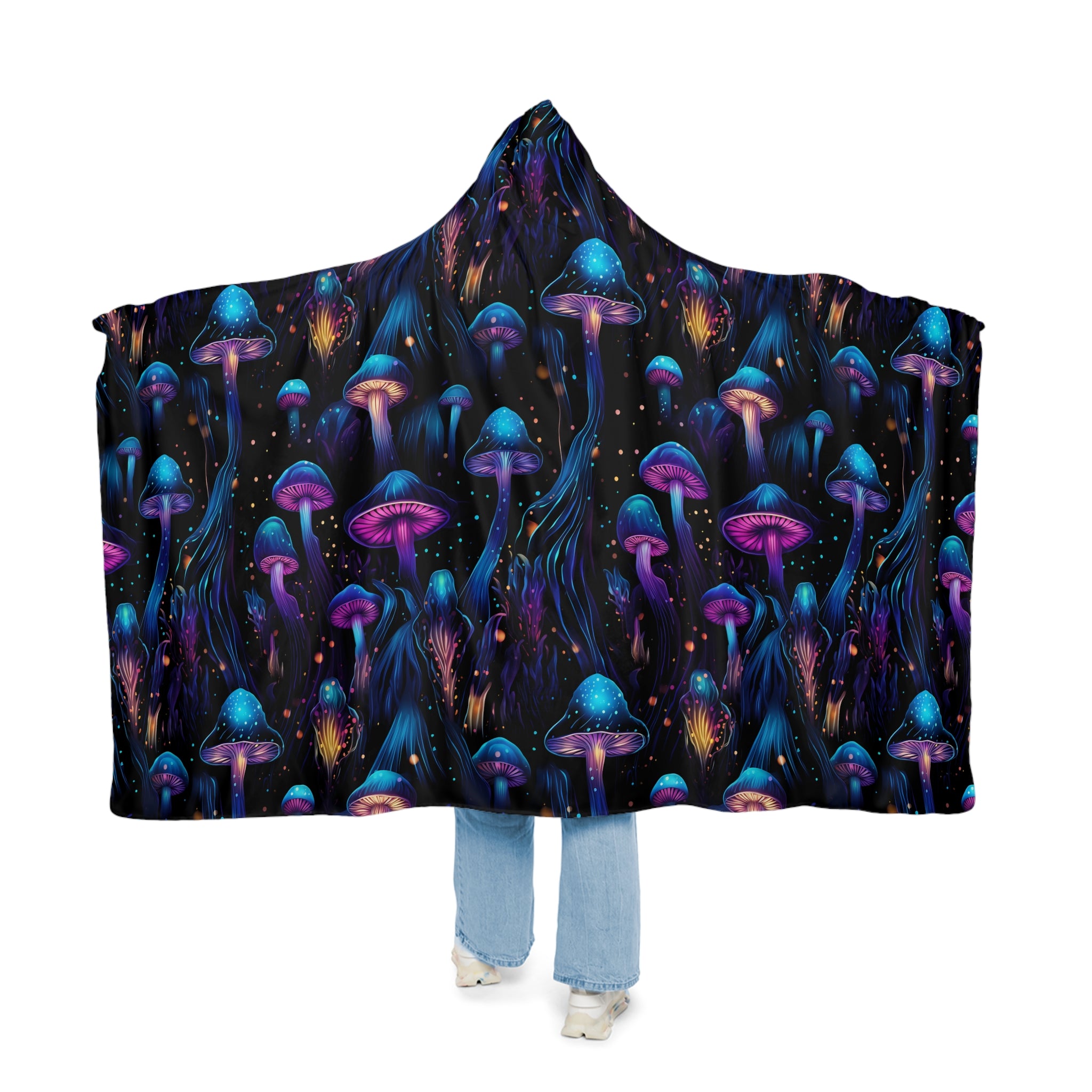 Electric Mushroom Dream Snuggle Blanket
