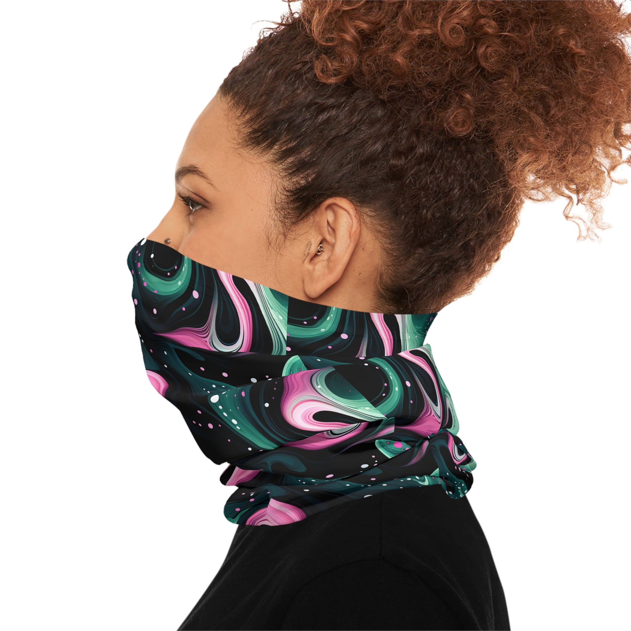 Electric Swirls Bandana Rave Mask