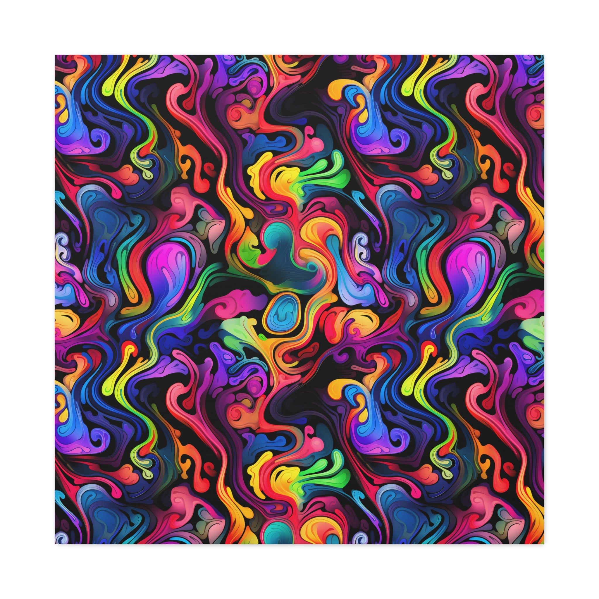 Psychedelic Whirlwind Canvas Print Art