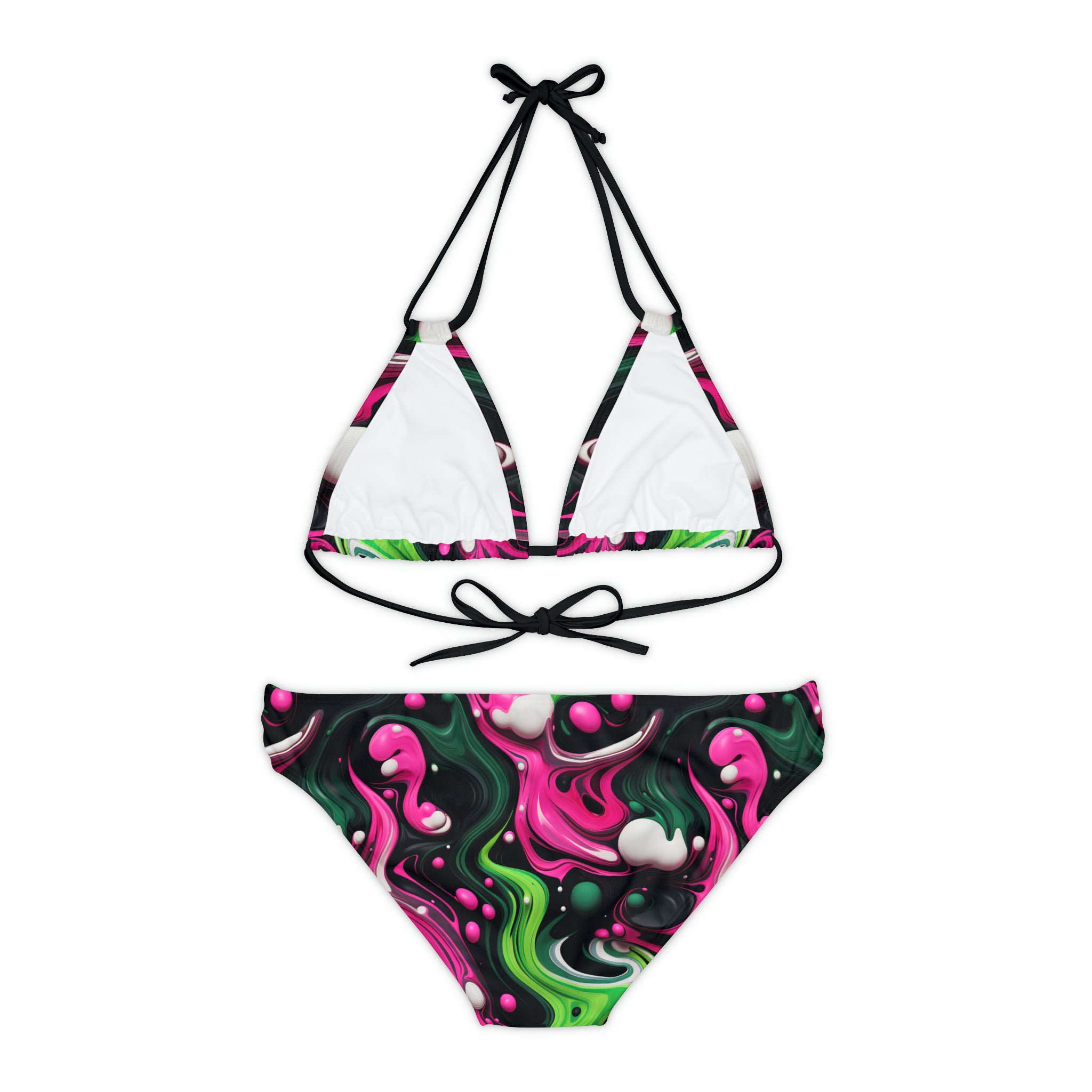 Luminescent Labyrinth Strap Bikini Set