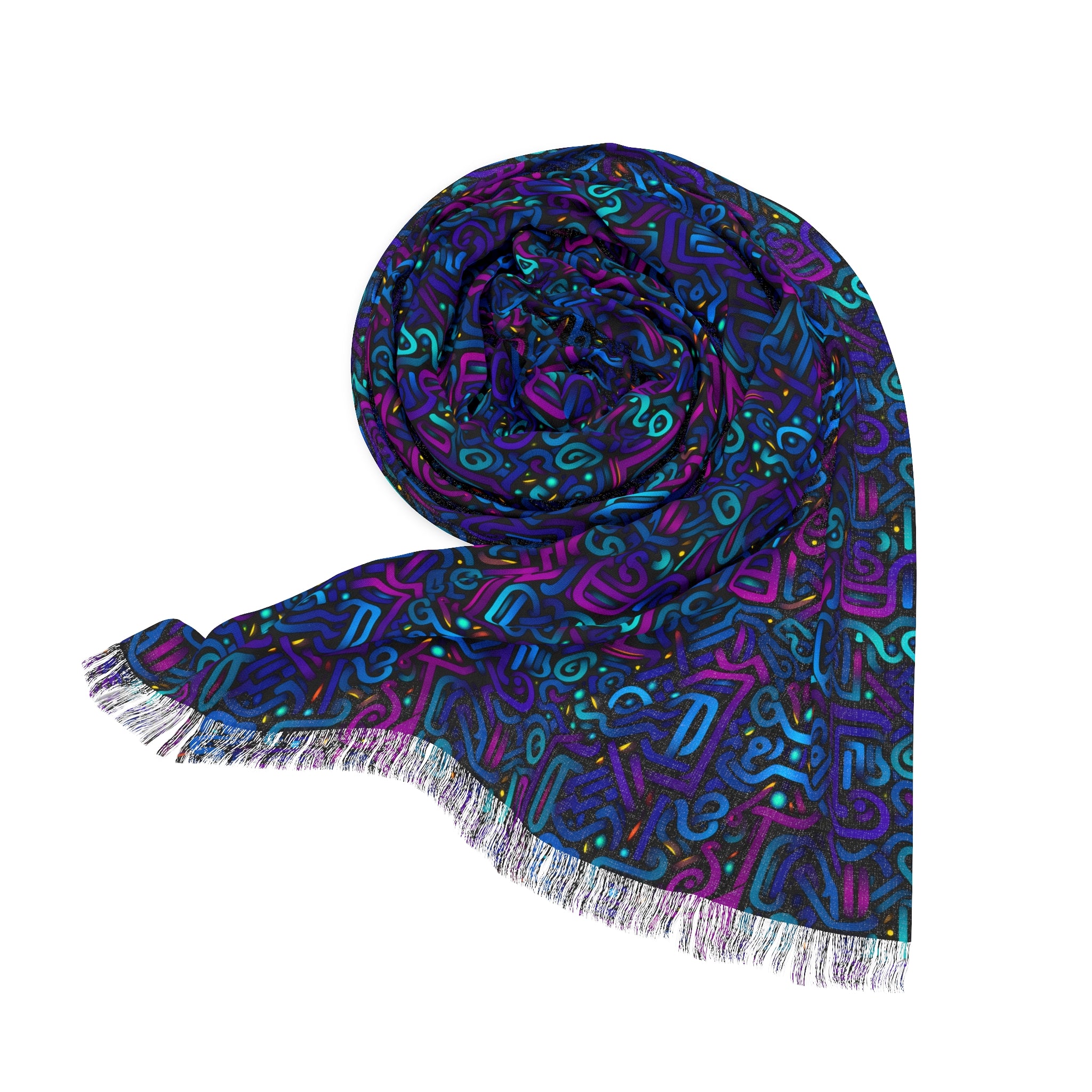 Divine Dodecahedron Light Rave Scarf