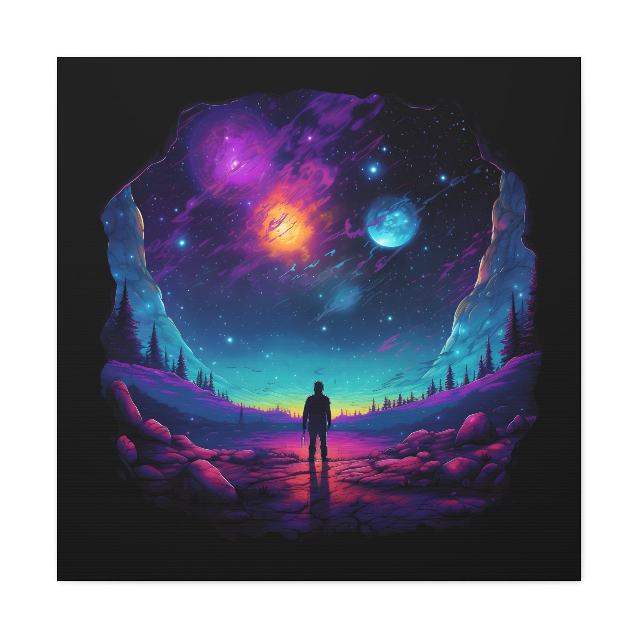 Nebula Nights Canvas Print Art