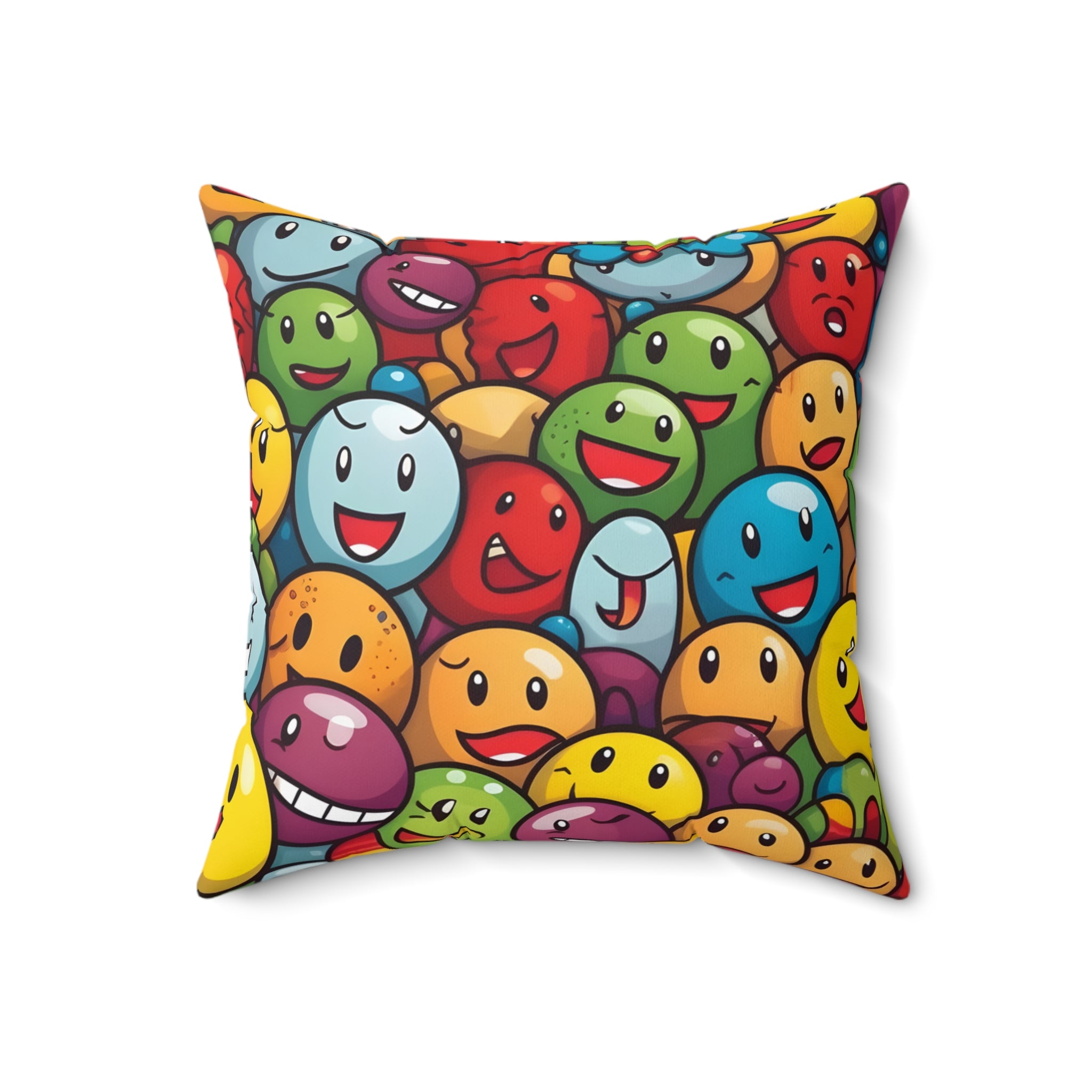 Happy Hopper Square Pillow