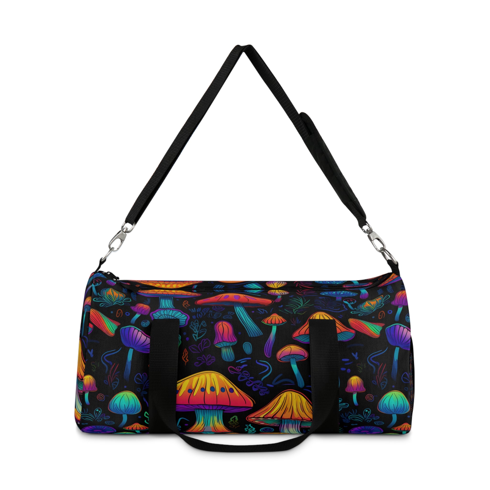 Neon Nostalgia Fungi Duffel Bag