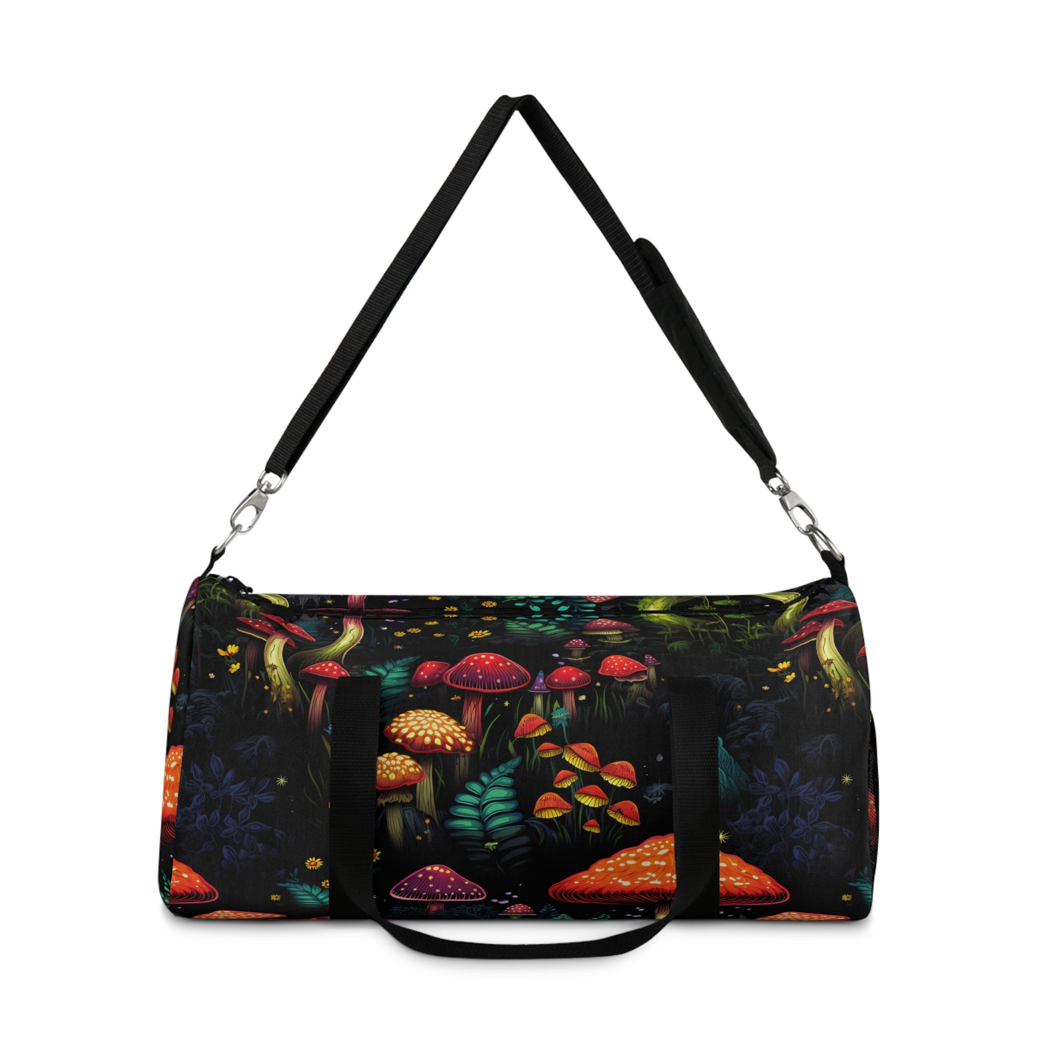 Psychedelic Fungi Frenzy Duffel Bag