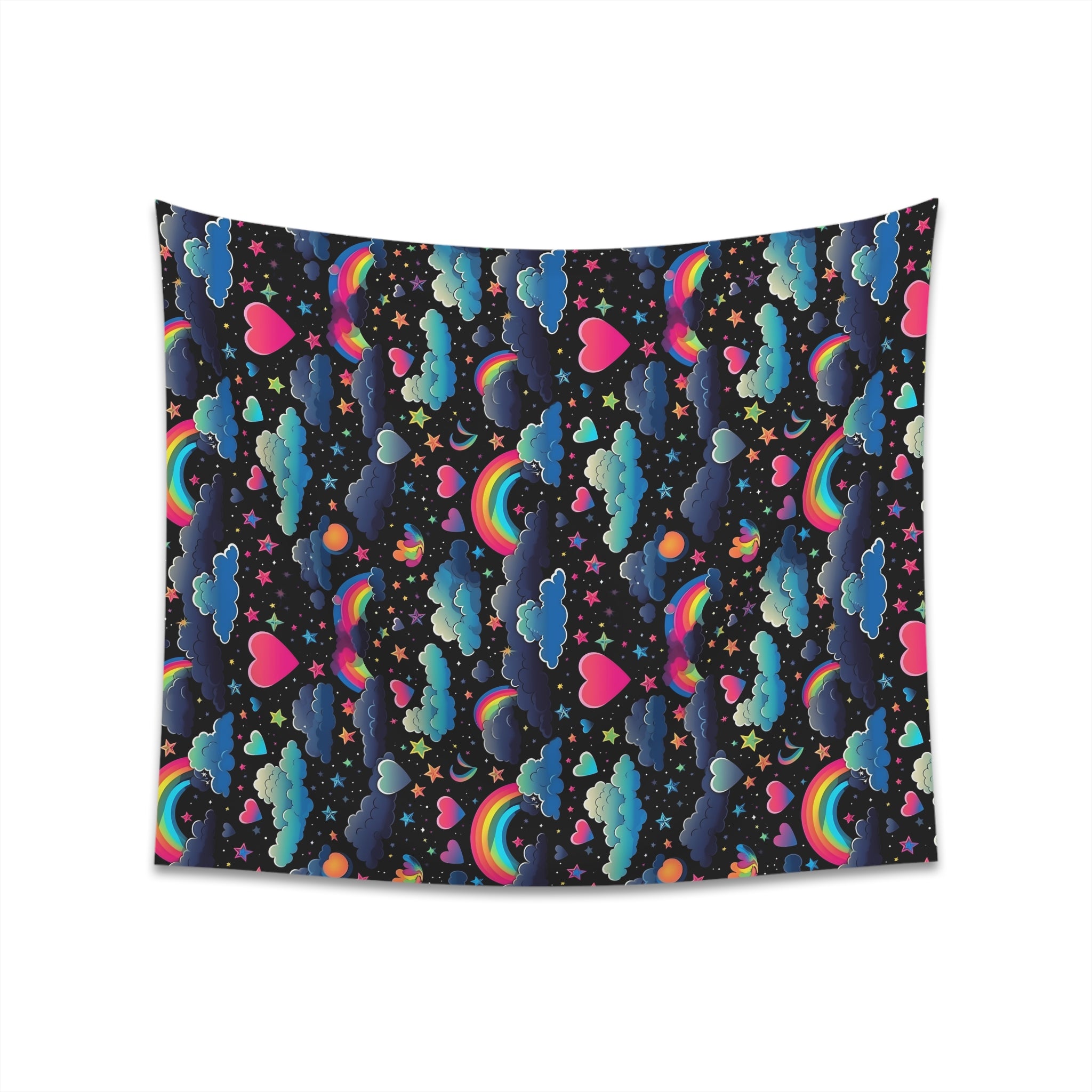 Rainbow Affection Printed Wall Tapestry