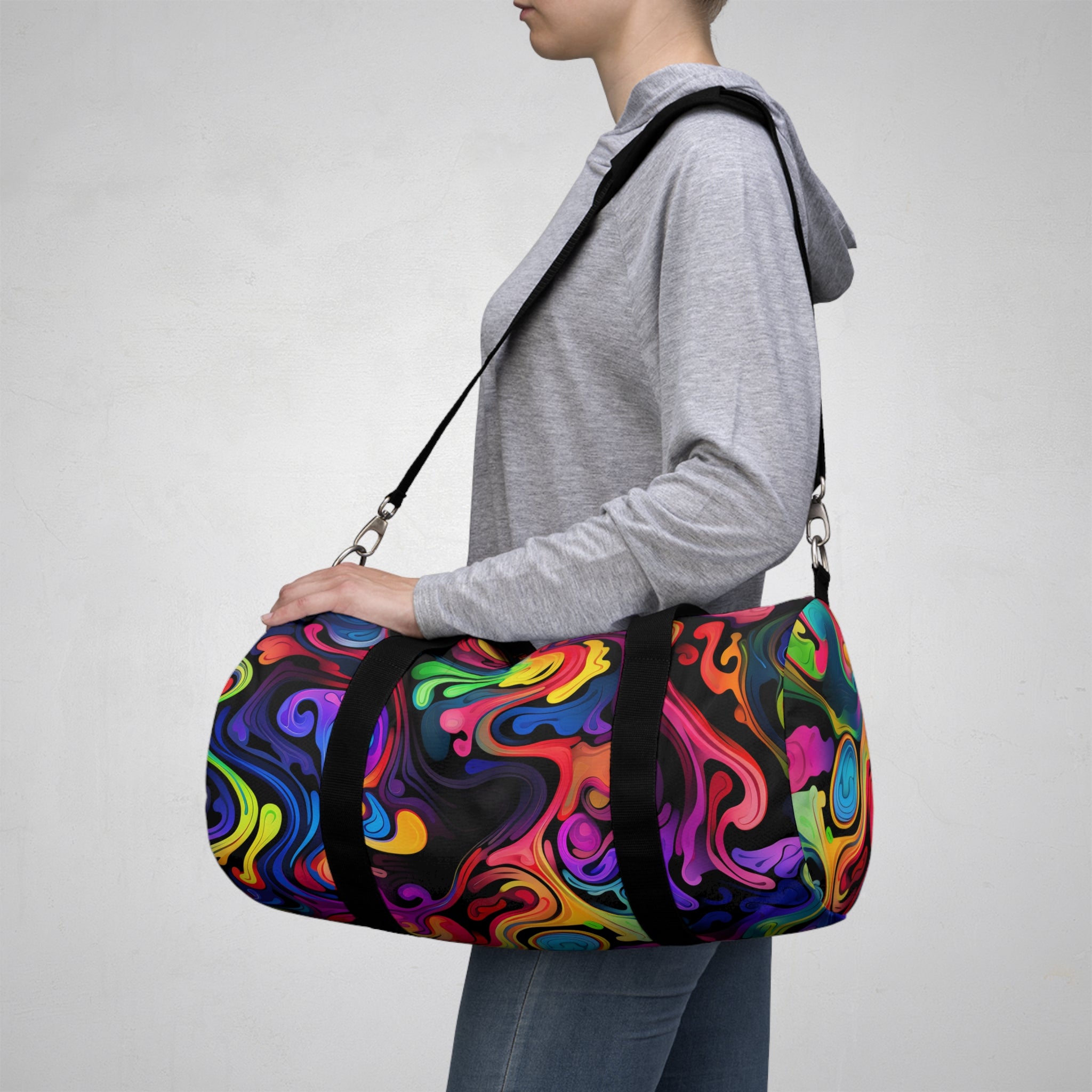 Psychedelic Whirlwind Duffel Bag