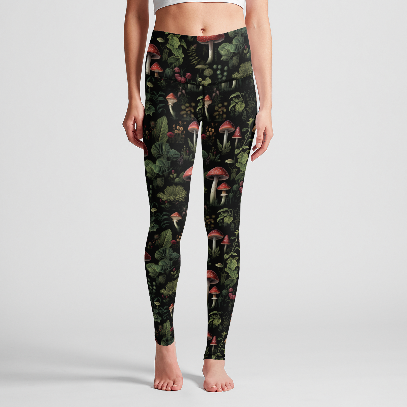 Psychedelic Pizzazz Caps High Waist Leggings