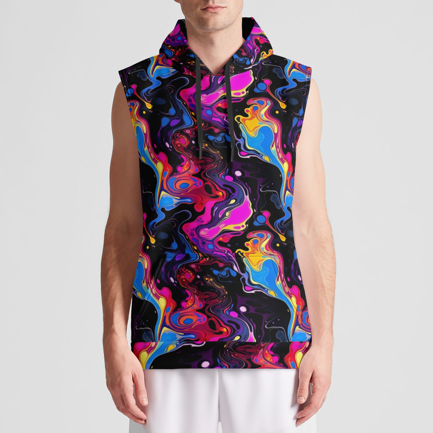 Trance Tornado Sleeveless Pullover Hoodie