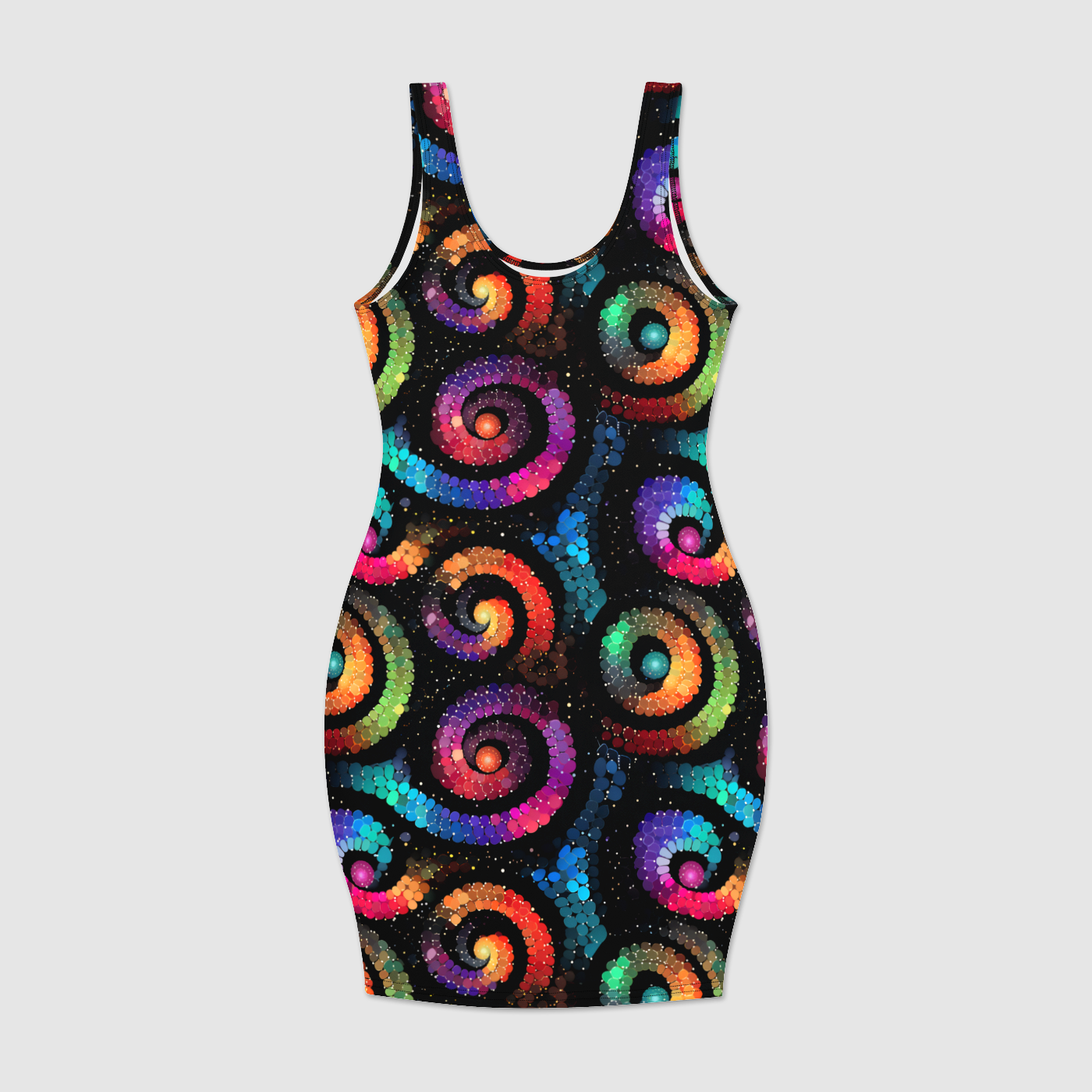 Swirling Serenade Bodycon Dress